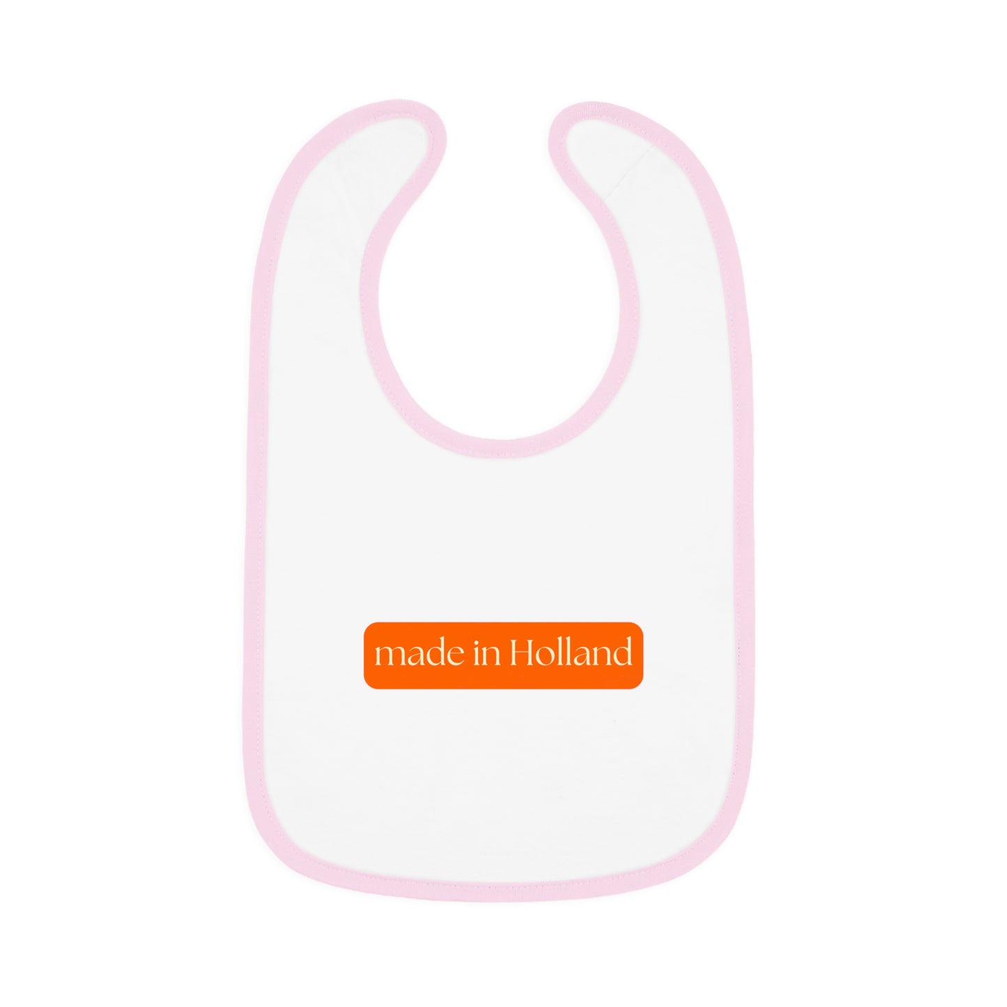 Made in Holland Bib, Dutch Gift for New Parents, Stylish Baby Accessory, Perfect for Baby Showers, Baby Feeding