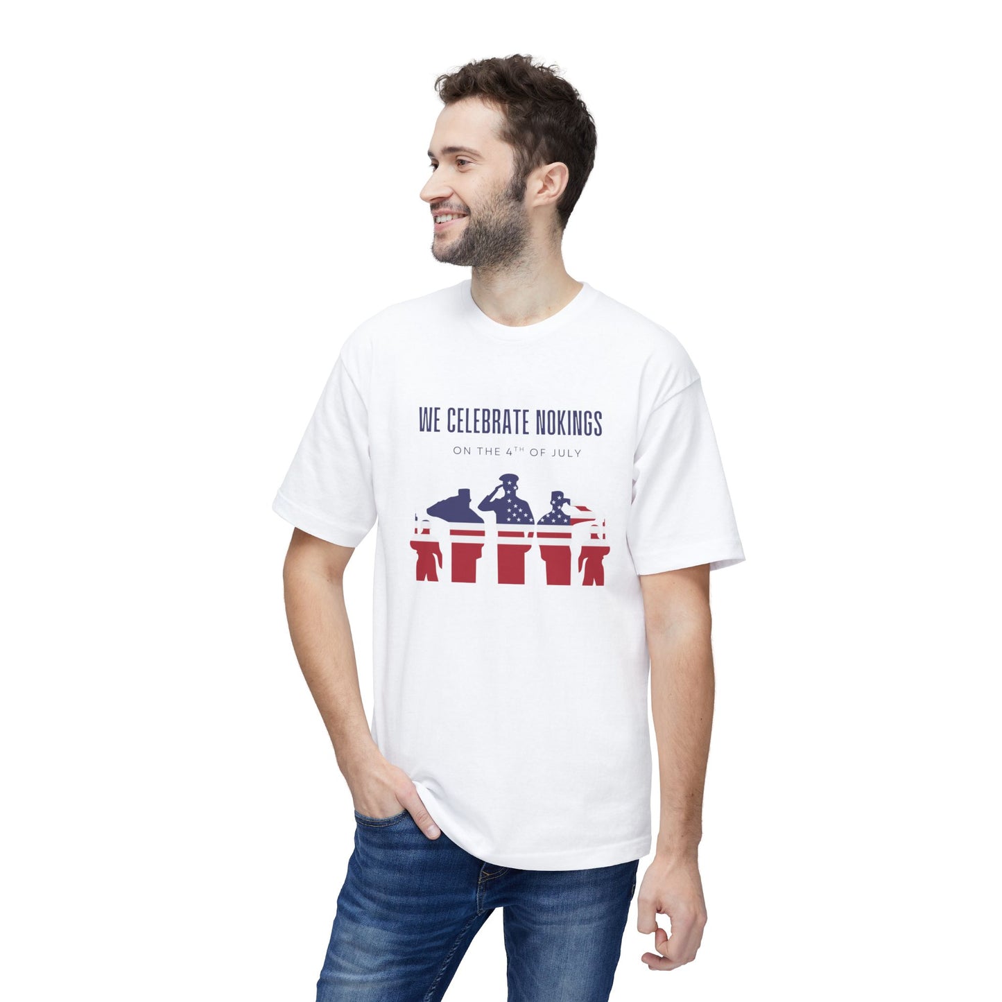We Celebrate Nokings, on the 4th of July - Perfect for Political Events, Celebrations, Casual Wear, Gift for Activists