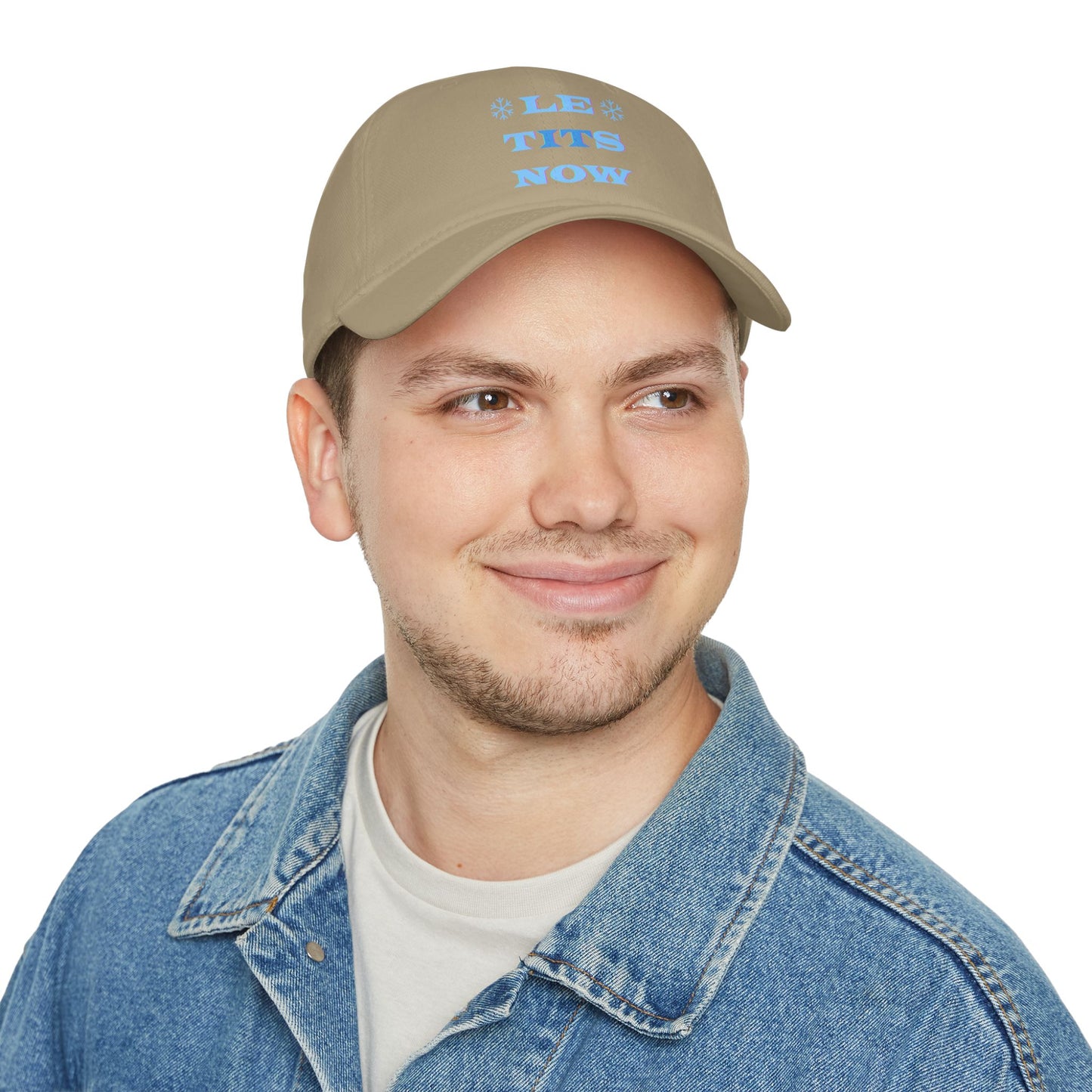 LETitSNOW - Fun Holiday Low Profile Baseball Cap, Casual Cap, Festive Headwear, Unique Gift for Friends, Summer Accessory, Party Hat