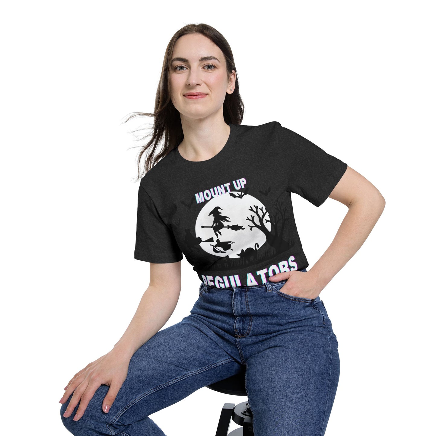 Mount Up Regulators T-Shirt, Unisex Halloween Top, Gift for Witch Lovers