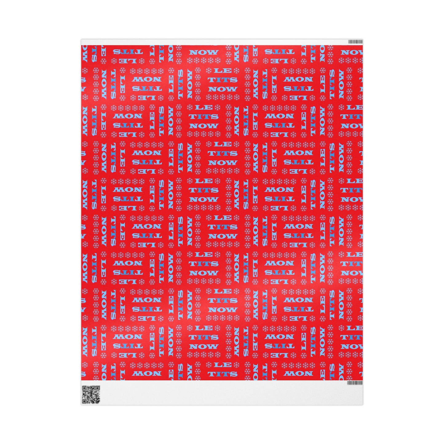 LETitSNOW - Festive Wrapping Paper for Holidays, Gift Wrap for Christmas, Birthday Party Decor, Floral Design for Celebrations