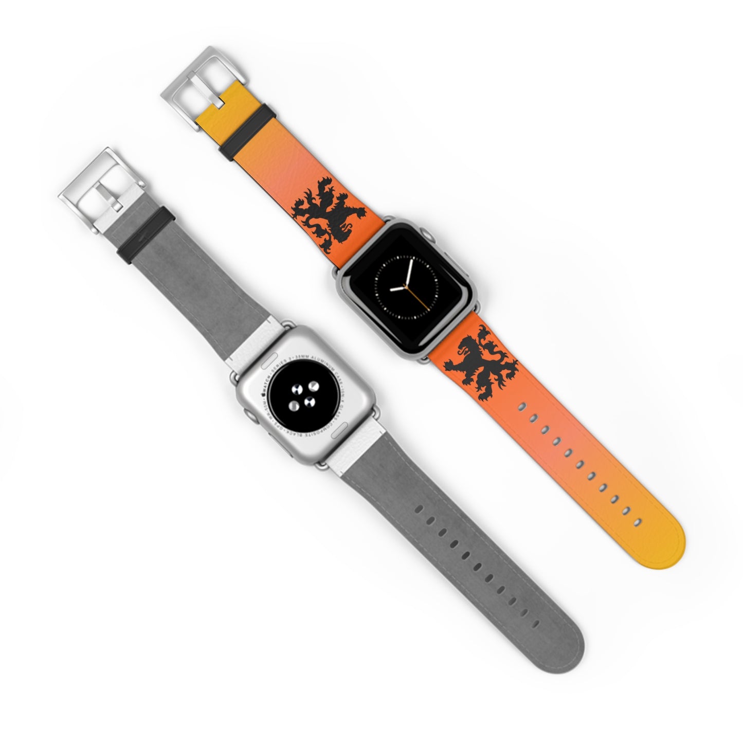 Dutch - Gradient Watch Band, Vibrant Sports Strap, Gift for Fitness Enthusiasts, Casual Wear Accessory, Adjustable Silicone Band
