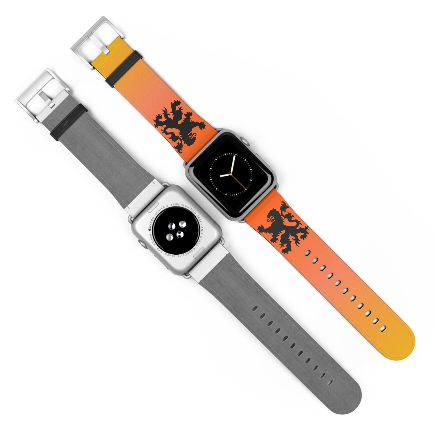 Dutch - Gradient Watch Band, Vibrant Sports Strap, Gift for Fitness Enthusiasts, Casual Wear Accessory, Adjustable Silicone Band