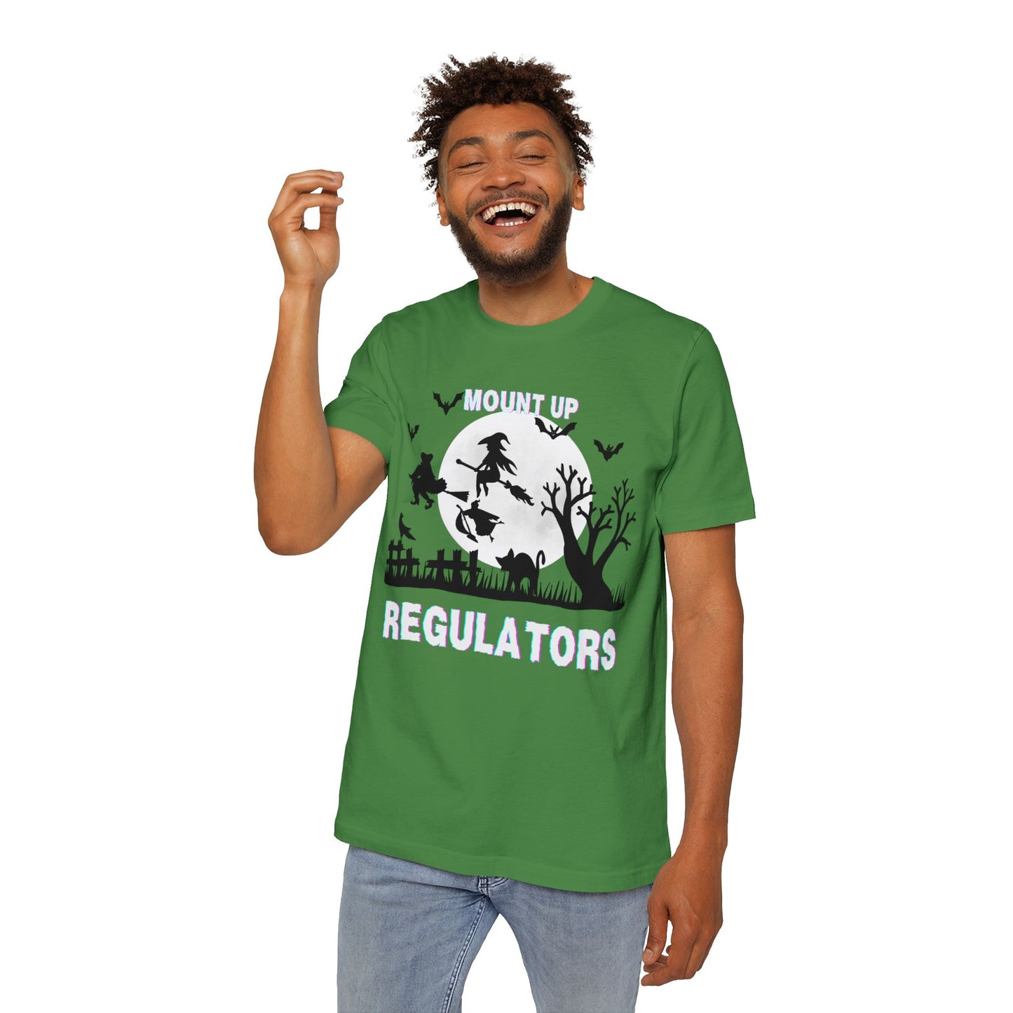 Mount Up Regulators T-Shirt, Unisex Halloween Top, Gift for Witch Lovers