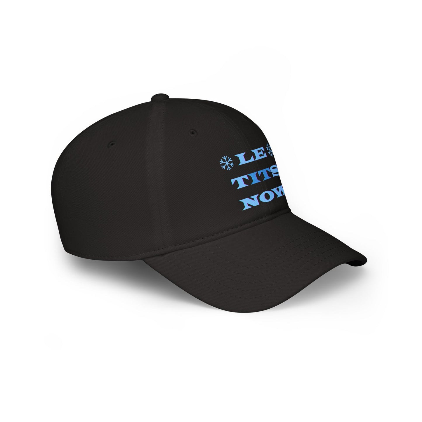 LETitSNOW - Fun Holiday Low Profile Baseball Cap, Casual Cap, Festive Headwear, Unique Gift for Friends, Summer Accessory, Party Hat