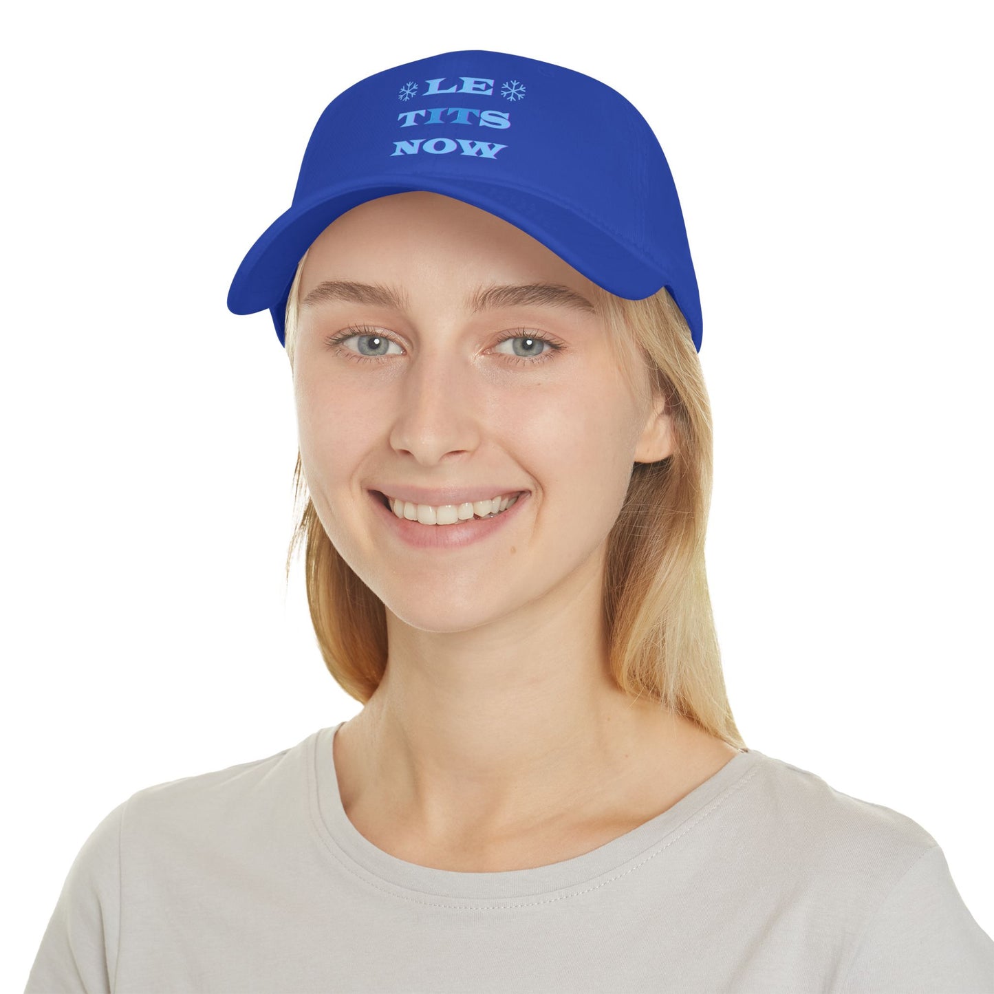 LETitSNOW - Fun Holiday Low Profile Baseball Cap, Casual Cap, Festive Headwear, Unique Gift for Friends, Summer Accessory, Party Hat