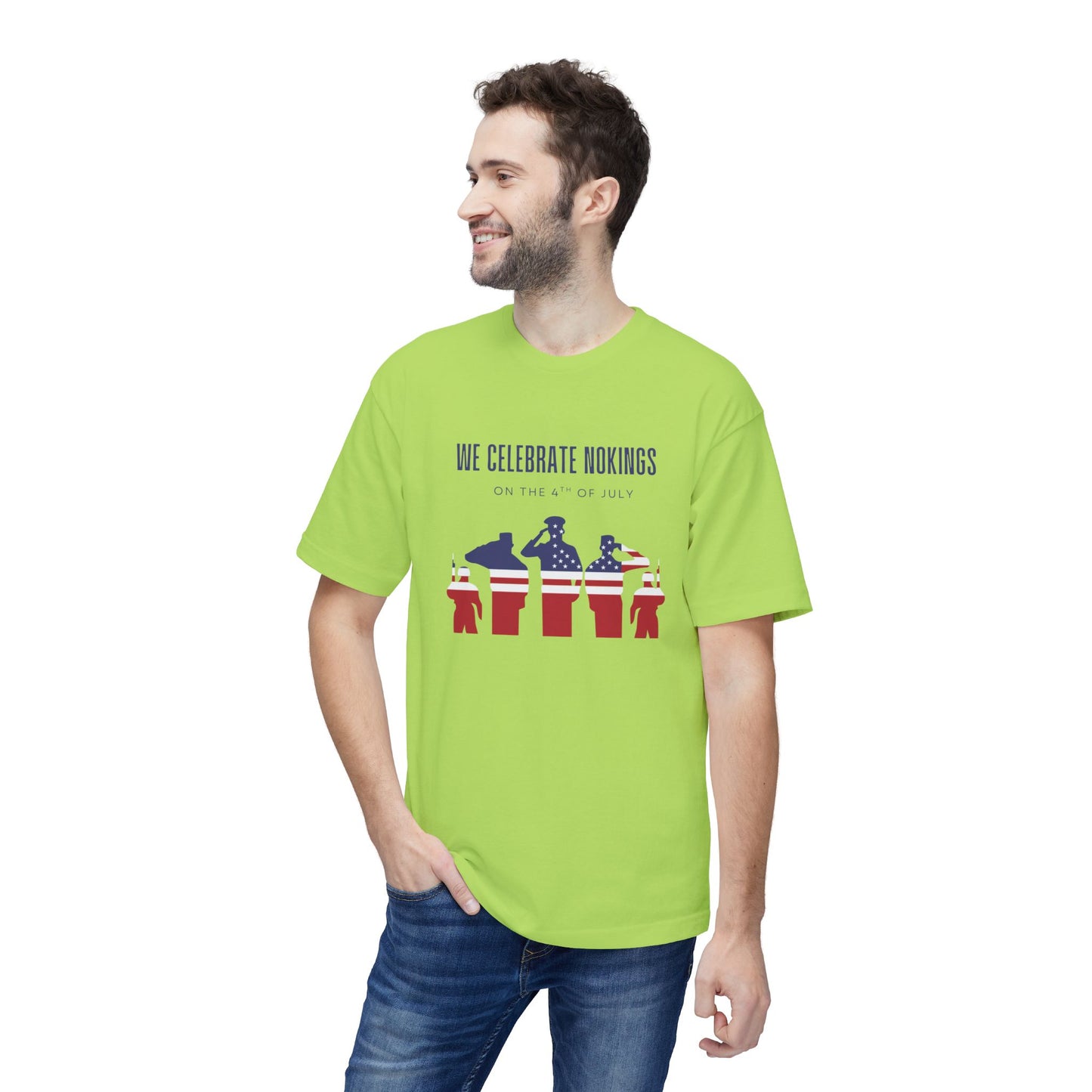 We Celebrate Nokings, on the 4th of July - Perfect for Political Events, Celebrations, Casual Wear, Gift for Activists