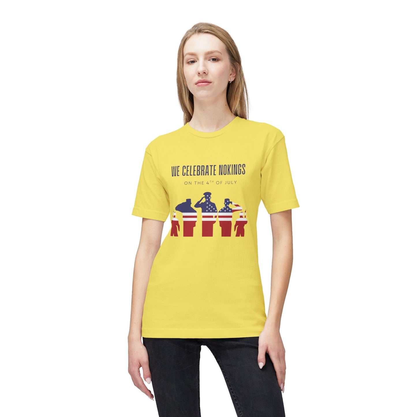 We Celebrate Nokings, on the 4th of July - Perfect for Political Events, Celebrations, Casual Wear, Gift for Activists