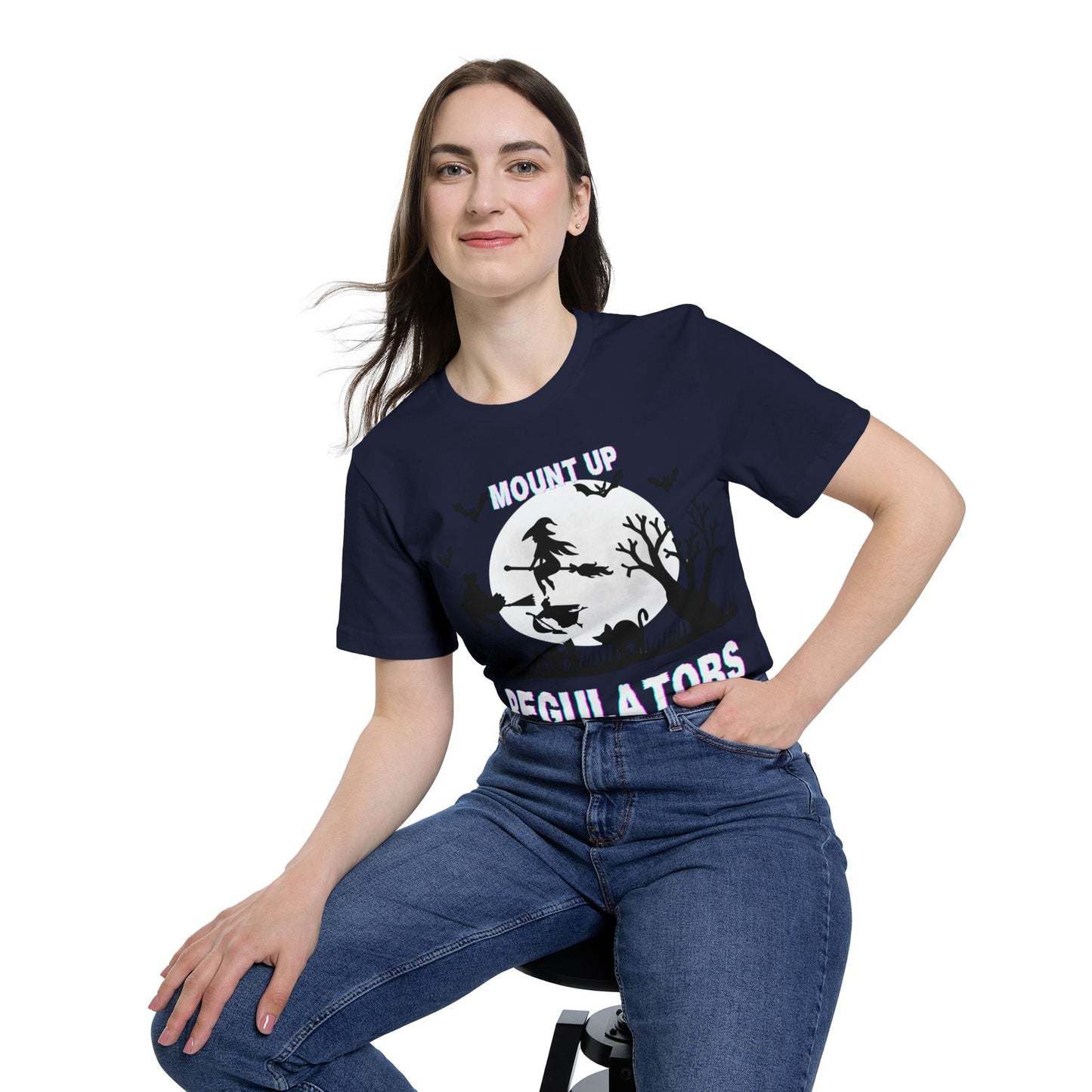 Mount Up Regulators T-Shirt, Unisex Halloween Top, Gift for Witch Lovers