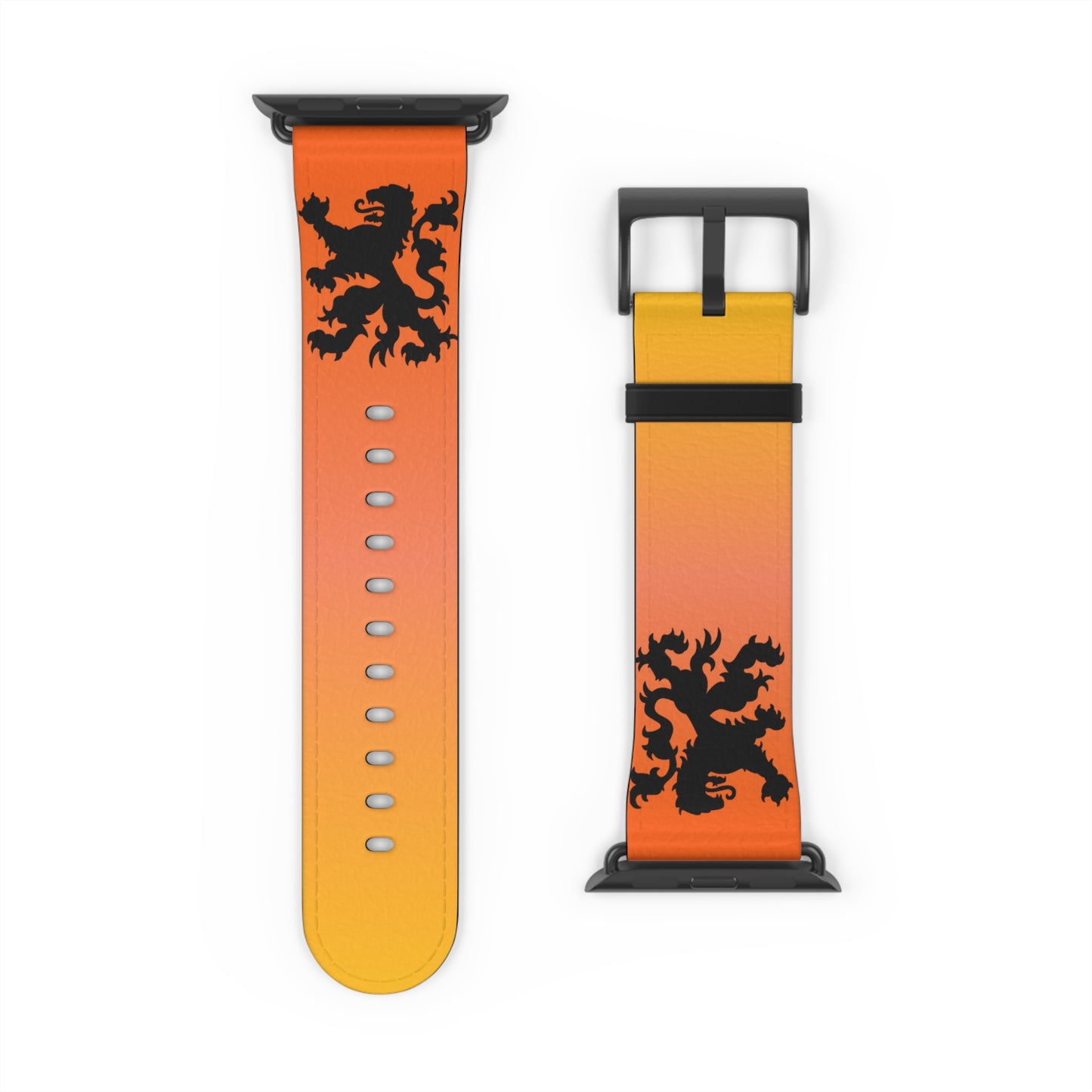 Dutch - Gradient Watch Band, Vibrant Sports Strap, Gift for Fitness Enthusiasts, Casual Wear Accessory, Adjustable Silicone Band