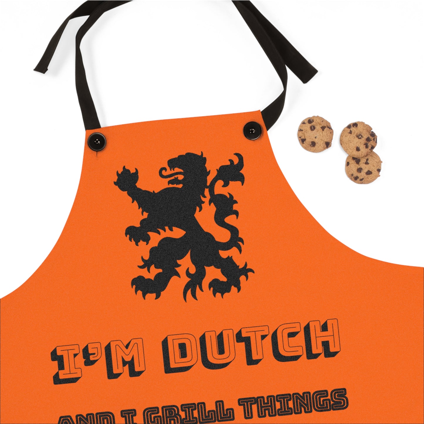 I'm Dutch and I Grill Things Apron - Celebrate Heritage with Flair, Gift for Cooks and Food Lovers, Perfect for Parties, BBQs, Birthdays, Holidays