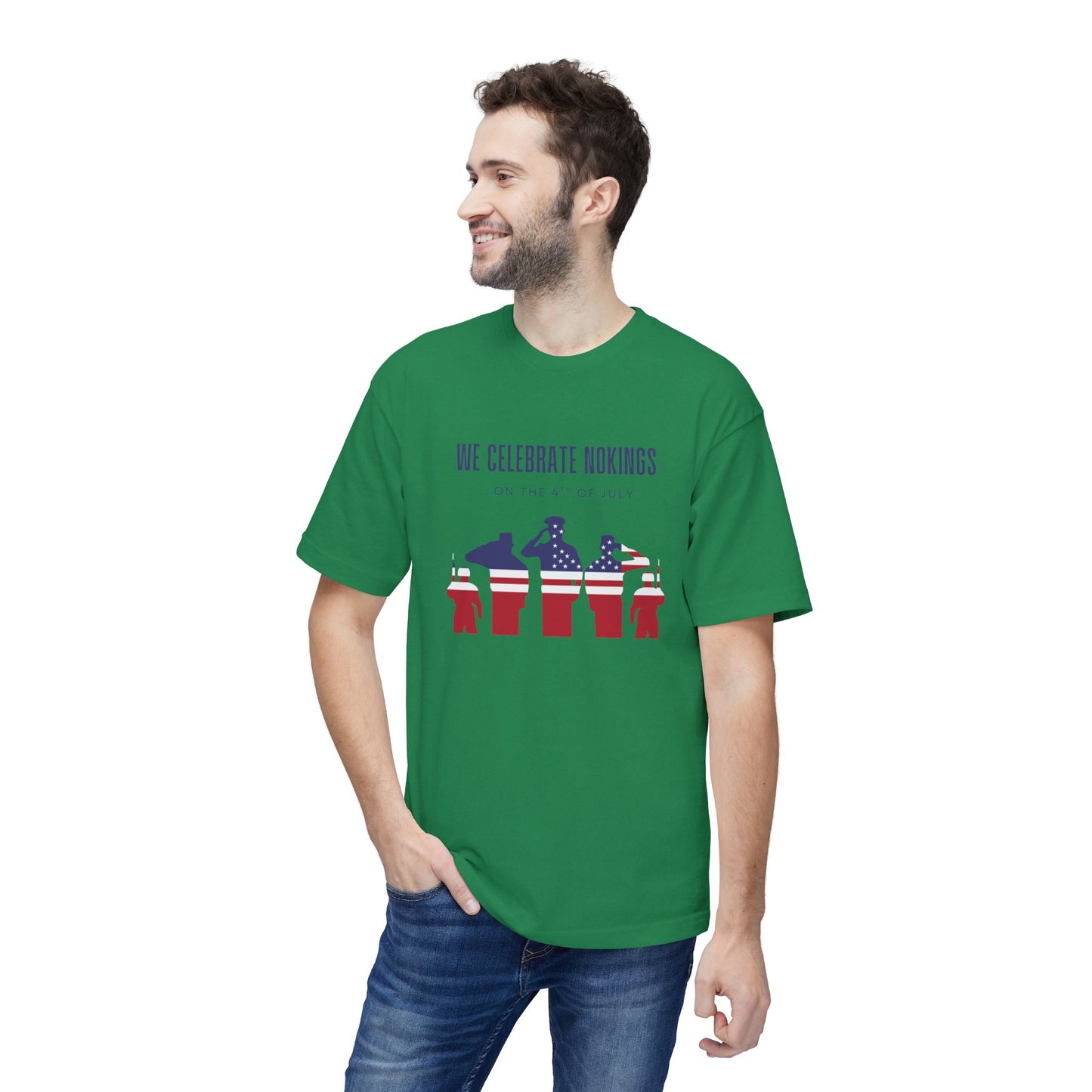 We Celebrate Nokings, on the 4th of July - Perfect for Political Events, Celebrations, Casual Wear, Gift for Activists