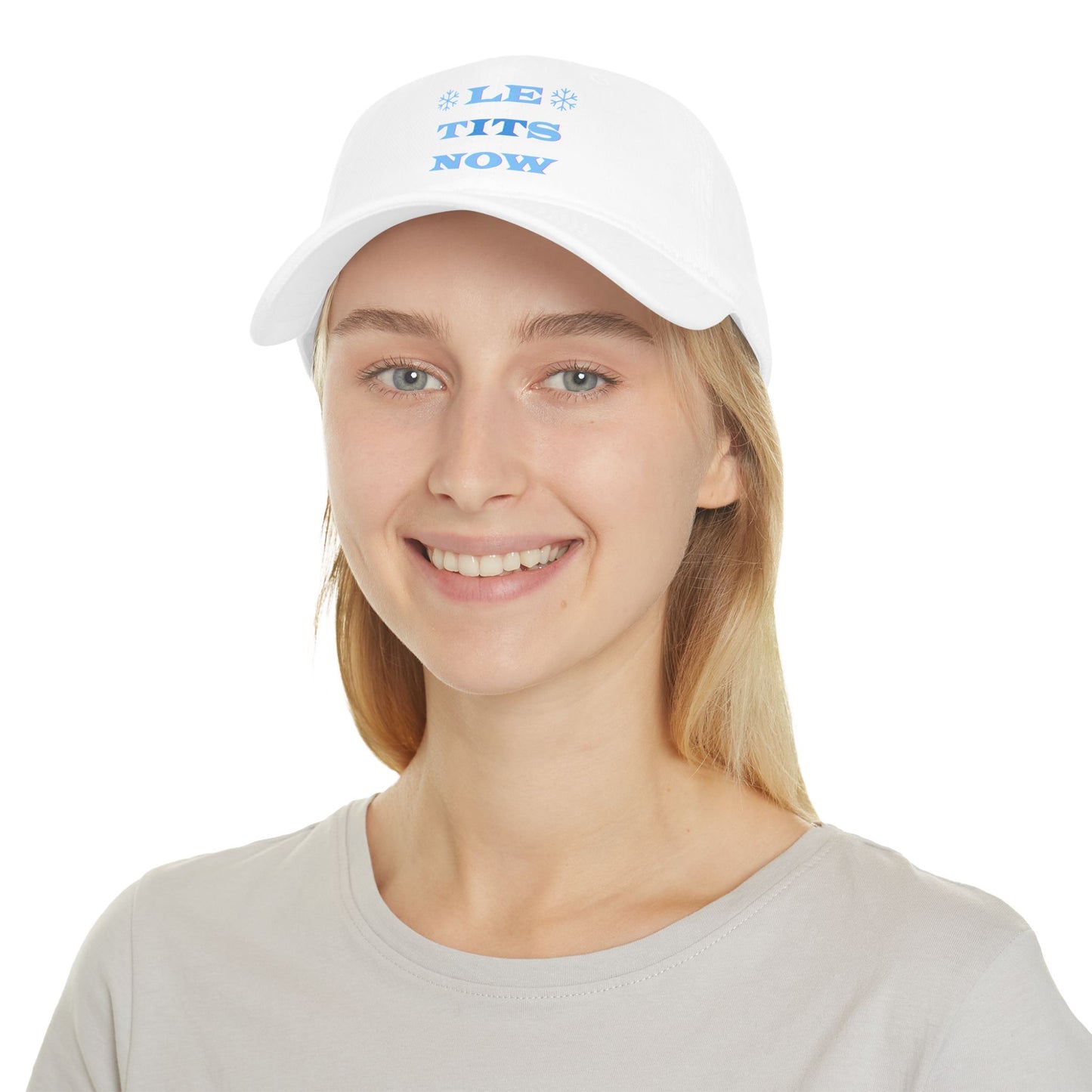 LETitSNOW - Fun Holiday Low Profile Baseball Cap, Casual Cap, Festive Headwear, Unique Gift for Friends, Summer Accessory, Party Hat