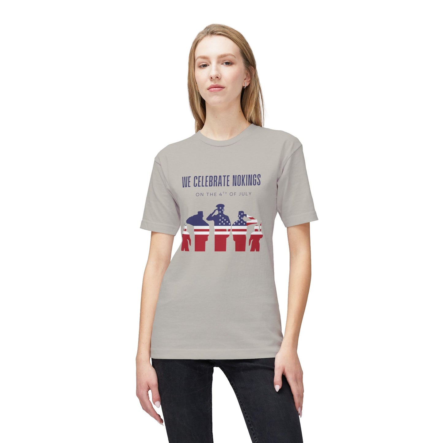 We Celebrate Nokings, on the 4th of July - Perfect for Political Events, Celebrations, Casual Wear, Gift for Activists