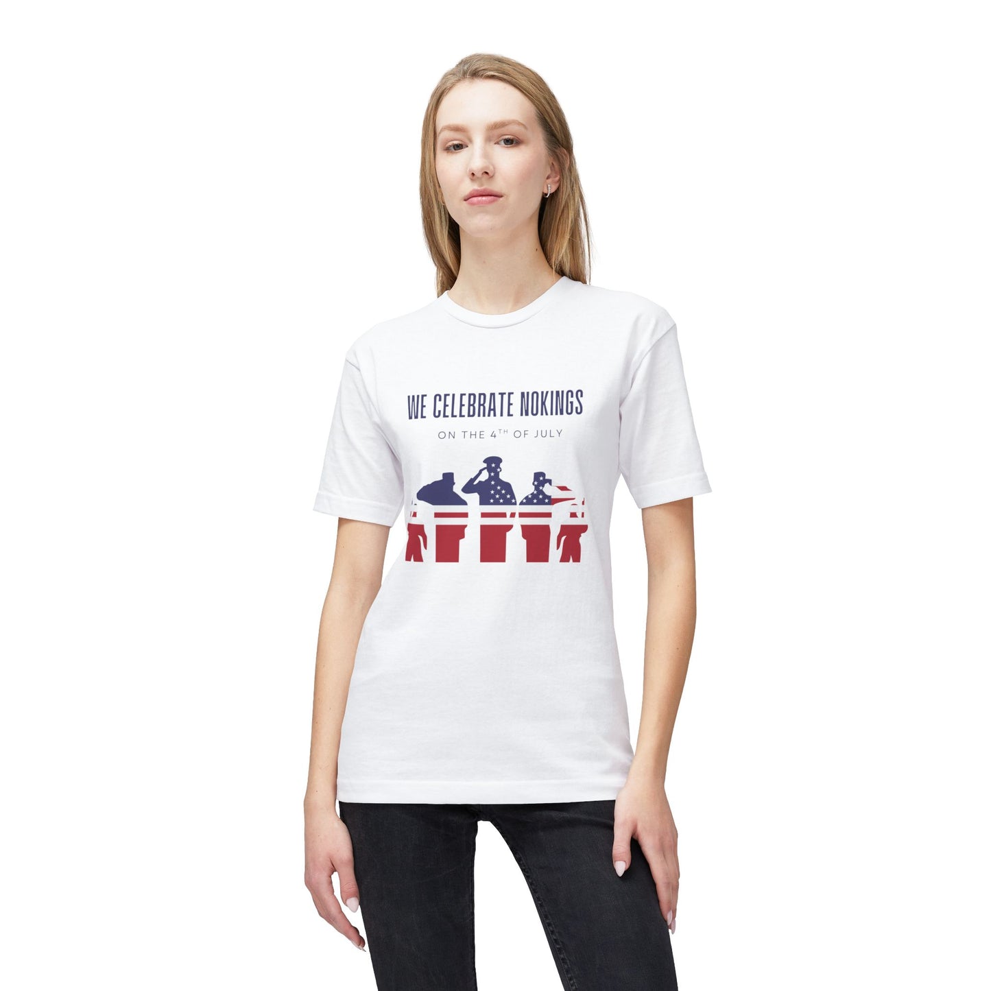 We Celebrate Nokings, on the 4th of July - Perfect for Political Events, Celebrations, Casual Wear, Gift for Activists