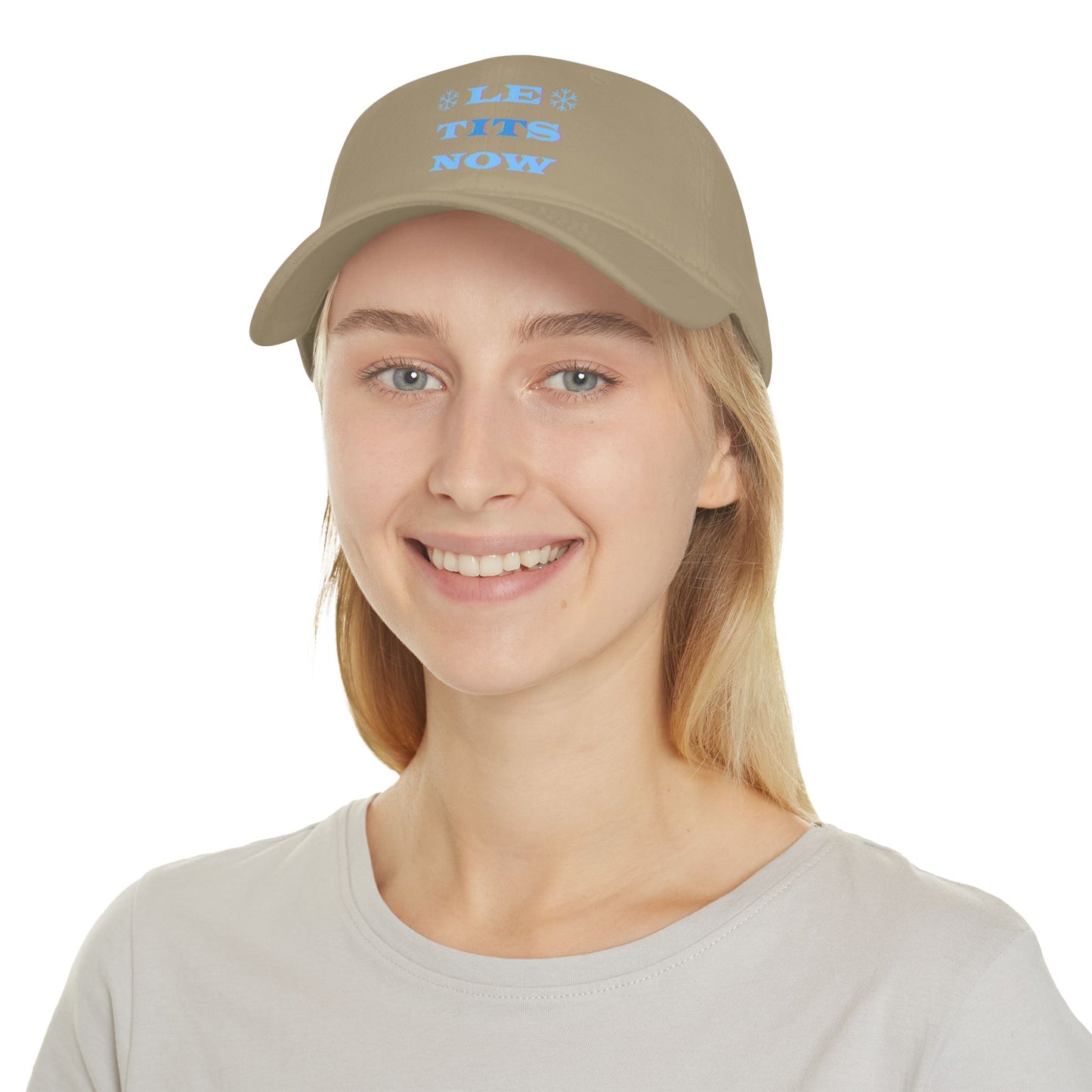 LETitSNOW - Fun Holiday Low Profile Baseball Cap, Casual Cap, Festive Headwear, Unique Gift for Friends, Summer Accessory, Party Hat