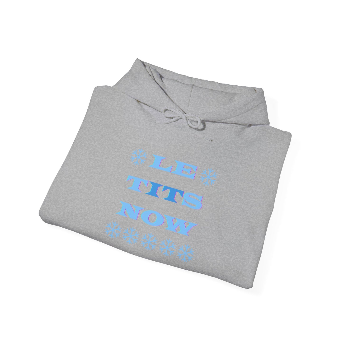 “LETitSNOW” - Funny Holiday Hoodie, Unisex Sweatshirt, Christmas Gift, Winter Apparel, Casual Wear, Birthday Present, Cozy Layer