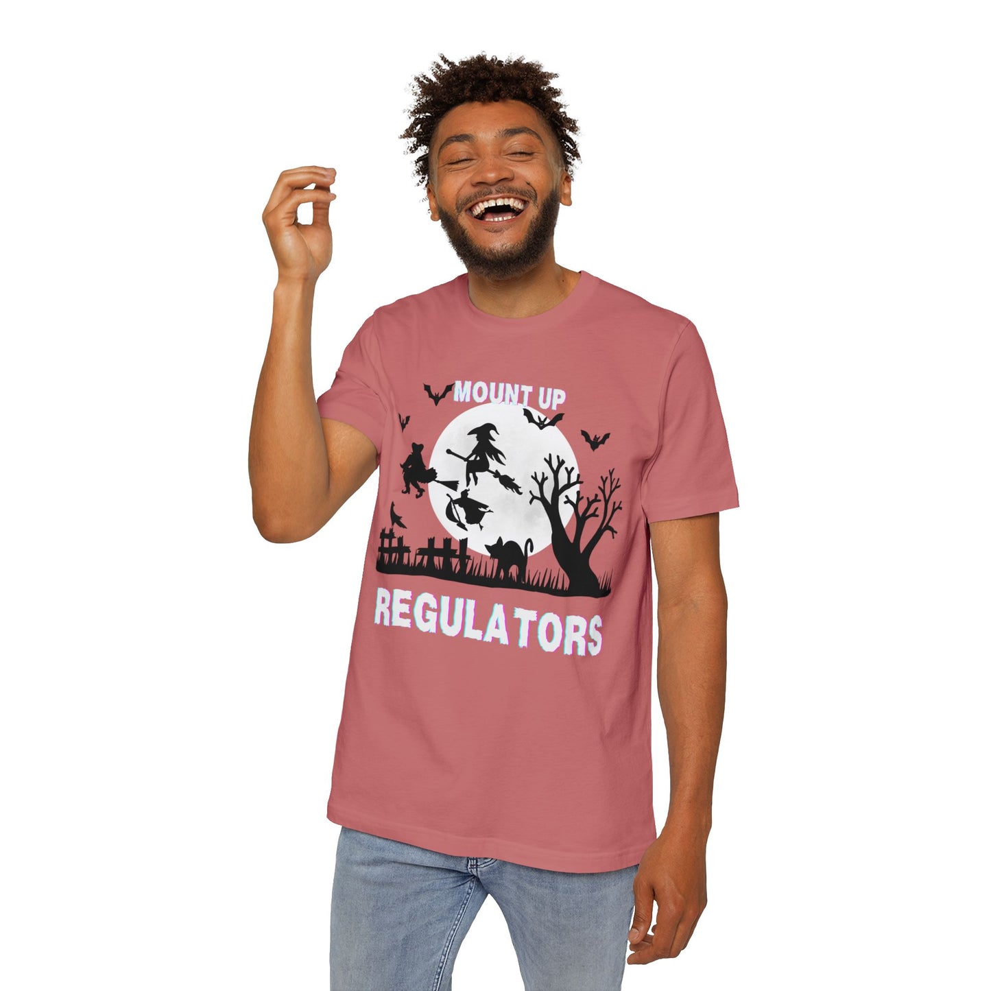 Mount Up Regulators T-Shirt, Unisex Halloween Top, Gift for Witch Lovers