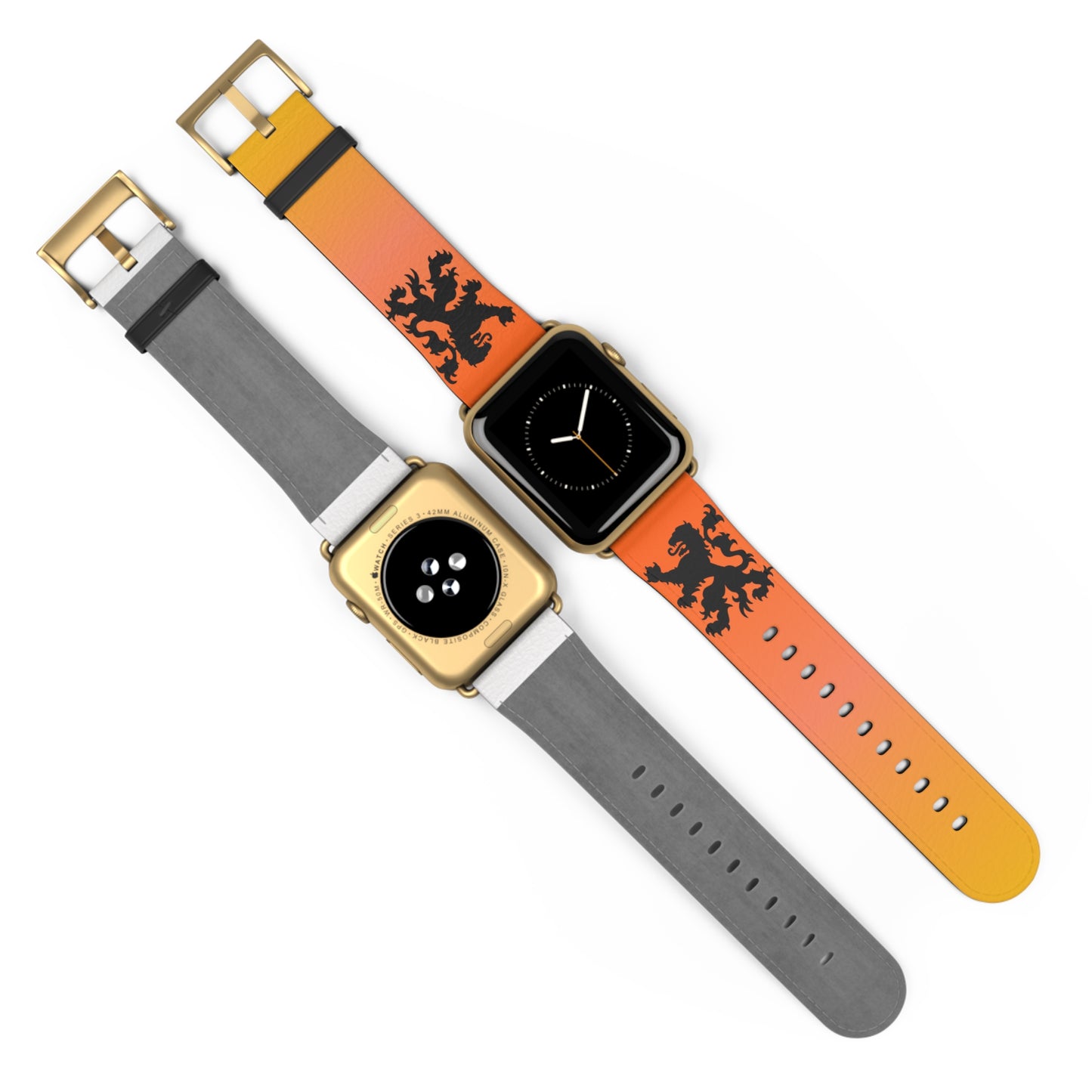 Dutch - Gradient Watch Band, Vibrant Sports Strap, Gift for Fitness Enthusiasts, Casual Wear Accessory, Adjustable Silicone Band