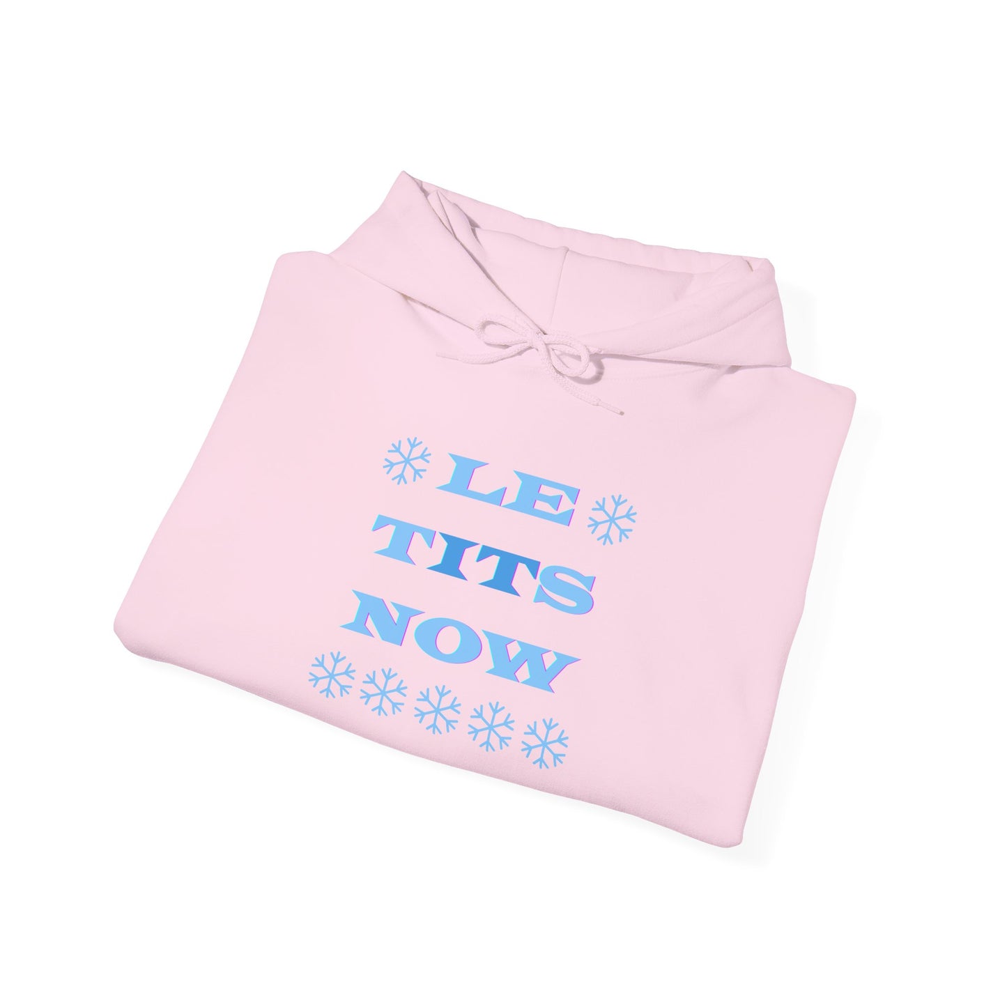 “LETitSNOW” - Funny Holiday Hoodie, Unisex Sweatshirt, Christmas Gift, Winter Apparel, Casual Wear, Birthday Present, Cozy Layer