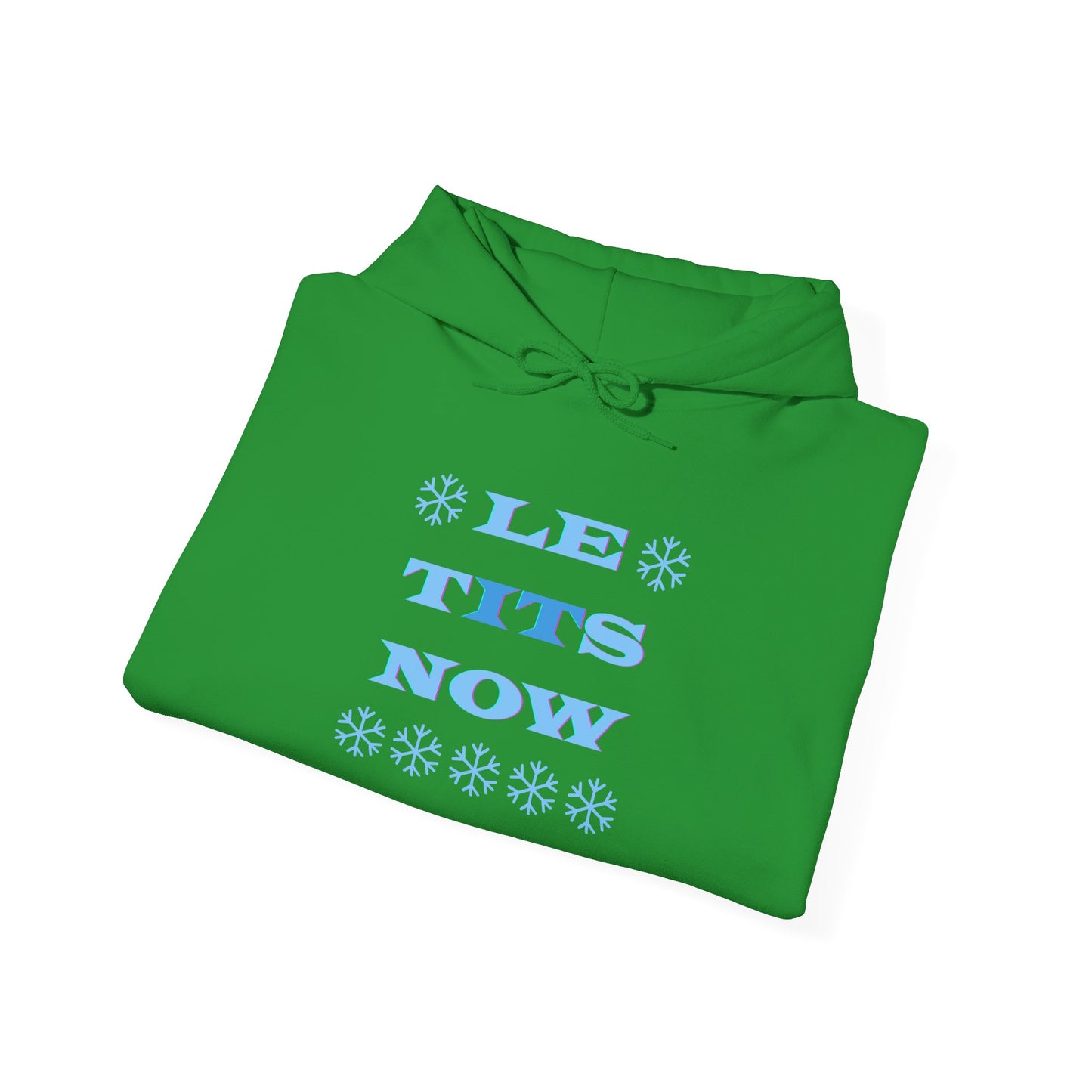 “LETitSNOW” - Funny Holiday Hoodie, Unisex Sweatshirt, Christmas Gift, Winter Apparel, Casual Wear, Birthday Present, Cozy Layer