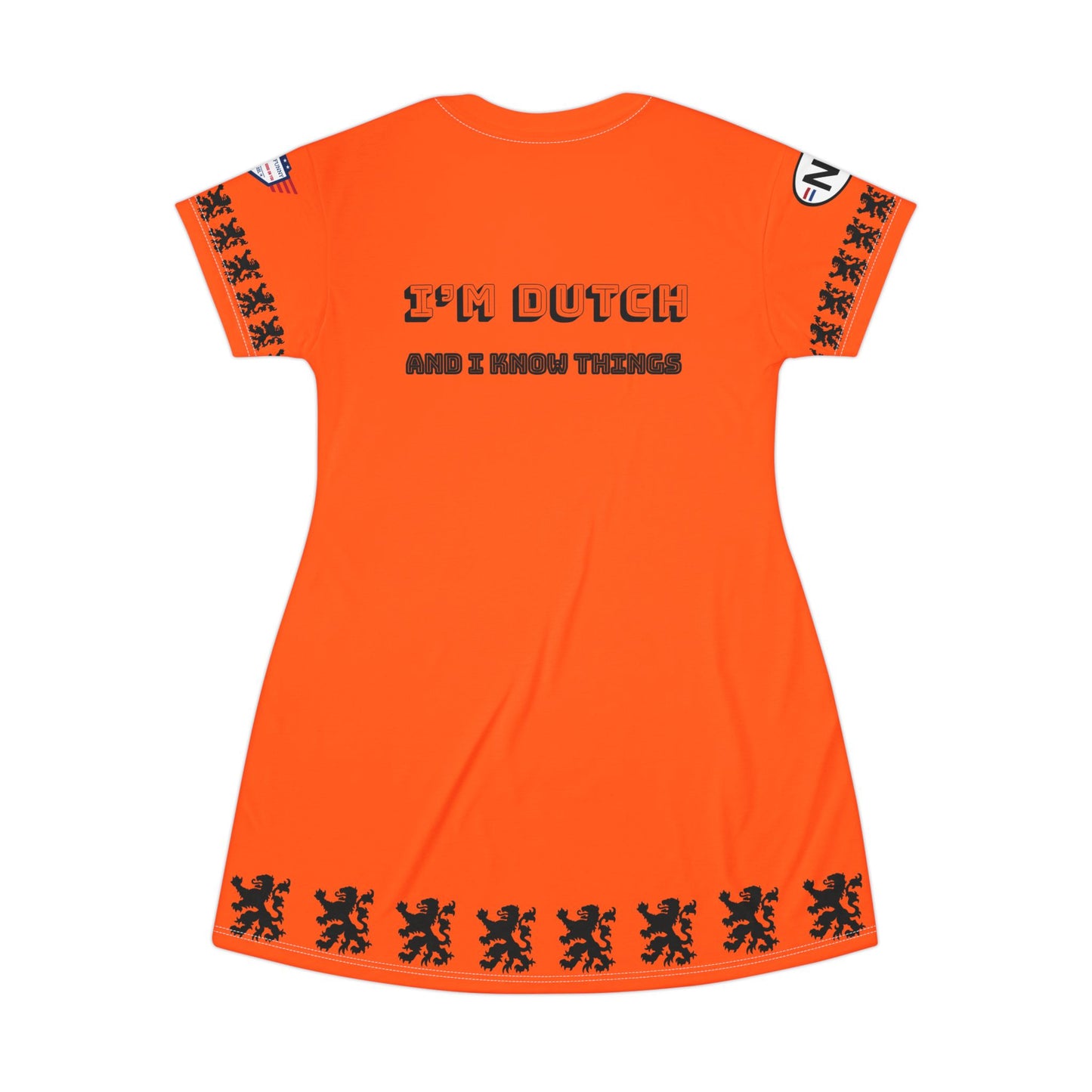 I'm Dutch and I know things T-Shirt Dress, voor Voetbal, Koningsdag en meer, Casual Dress, Summer Wear, Festival Outfit, Everyday Style