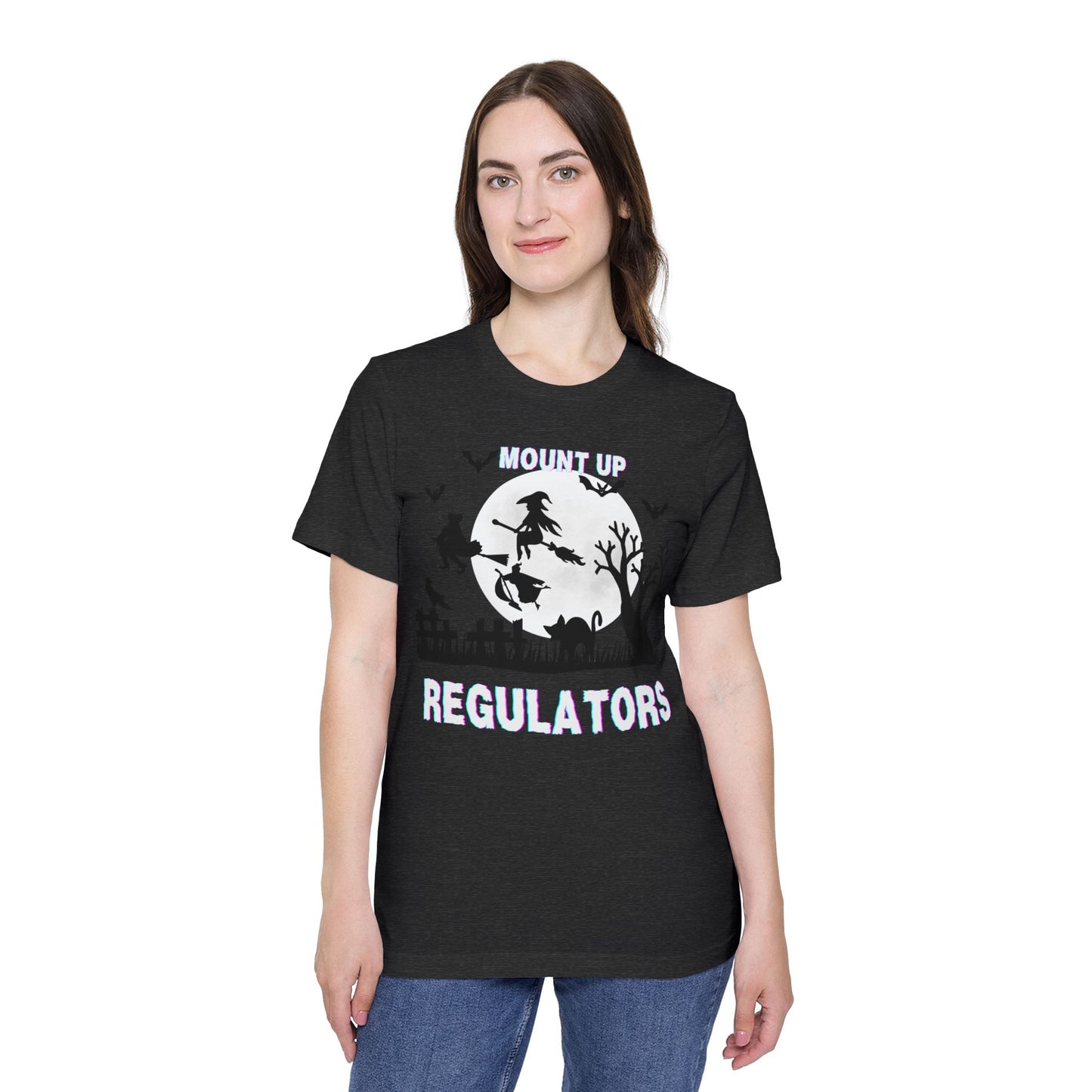 Mount Up Regulators T-Shirt, Unisex Halloween Top, Gift for Witch Lovers