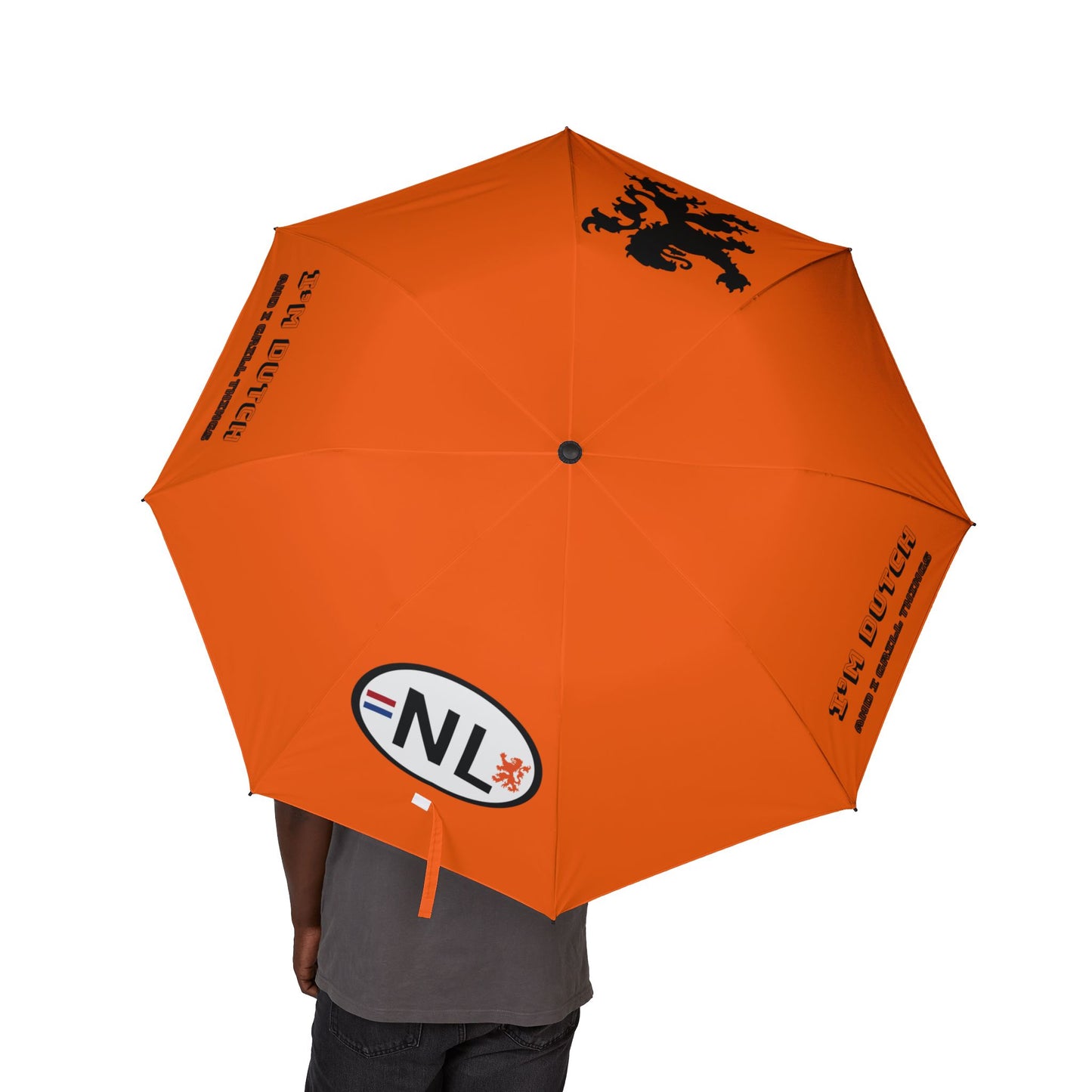 I’m Dutch and I Know Things - Plu - Vibrant Foldable Paraplu, Compact Travel Umbrella, Stylish Rain Gear, Sports Umbrella, Gift for Outdoor Lovers