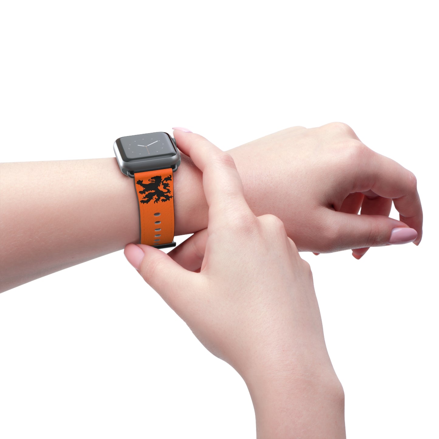 Dutch - Orange Watch Band, Vibrant Sports Strap, Gift for Fitness Enthusiasts, Casual Wear Accessory, Adjustable Silicone Band