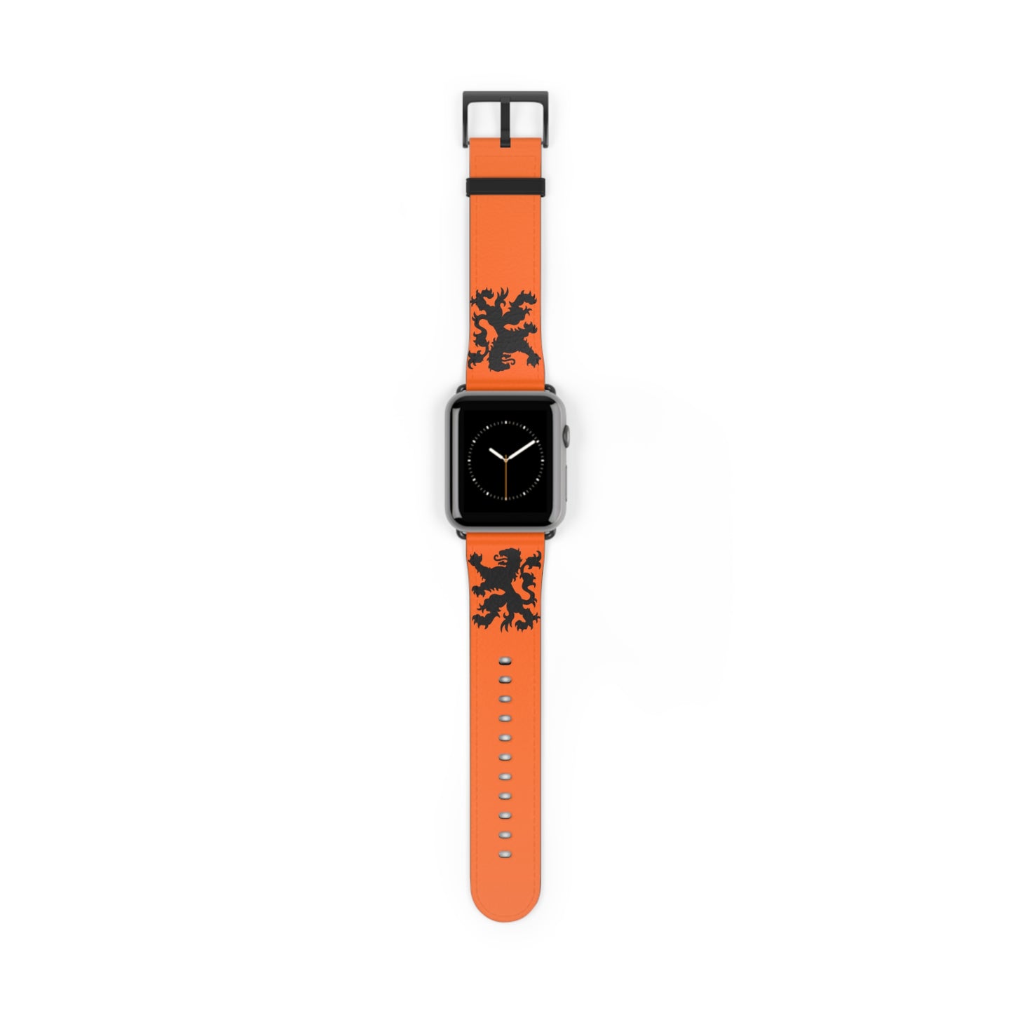 Dutch - Orange Watch Band, Vibrant Sports Strap, Gift for Fitness Enthusiasts, Casual Wear Accessory, Adjustable Silicone Band