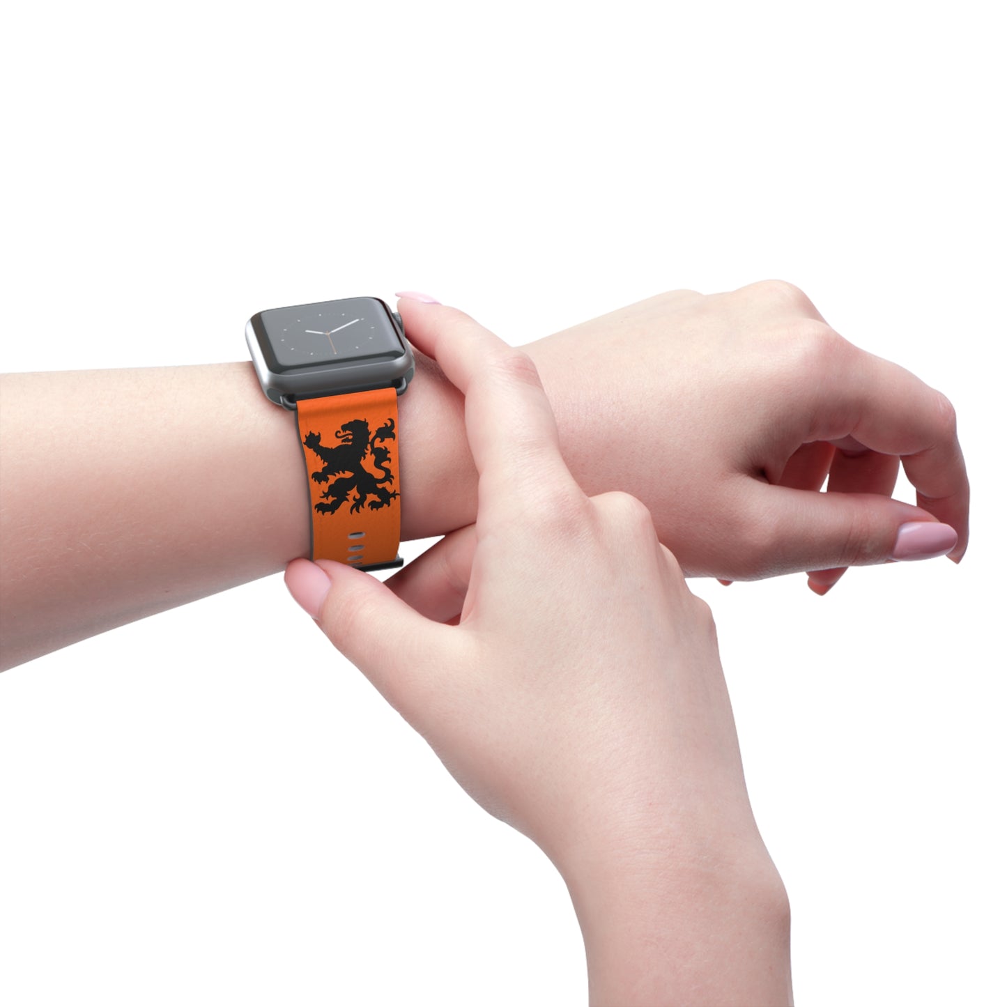 Dutch - Orange Watch Band, Vibrant Sports Strap, Gift for Fitness Enthusiasts, Casual Wear Accessory, Adjustable Silicone Band