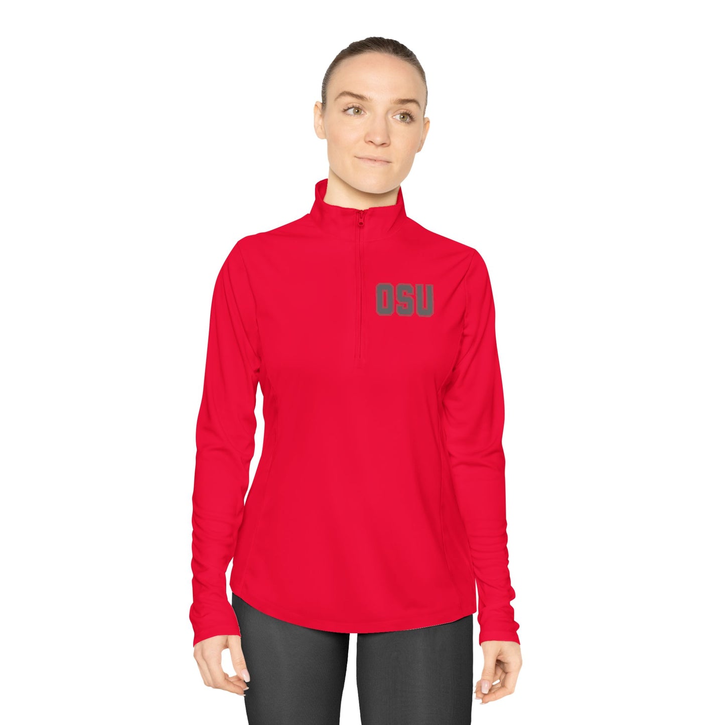 Hang On Sloopy - Ladies Quarter-Zip Pullover with OSU Design - Perfect for Sports, Workouts, Casual Outfits, and Ohio State Events, Cozy Layering Wear