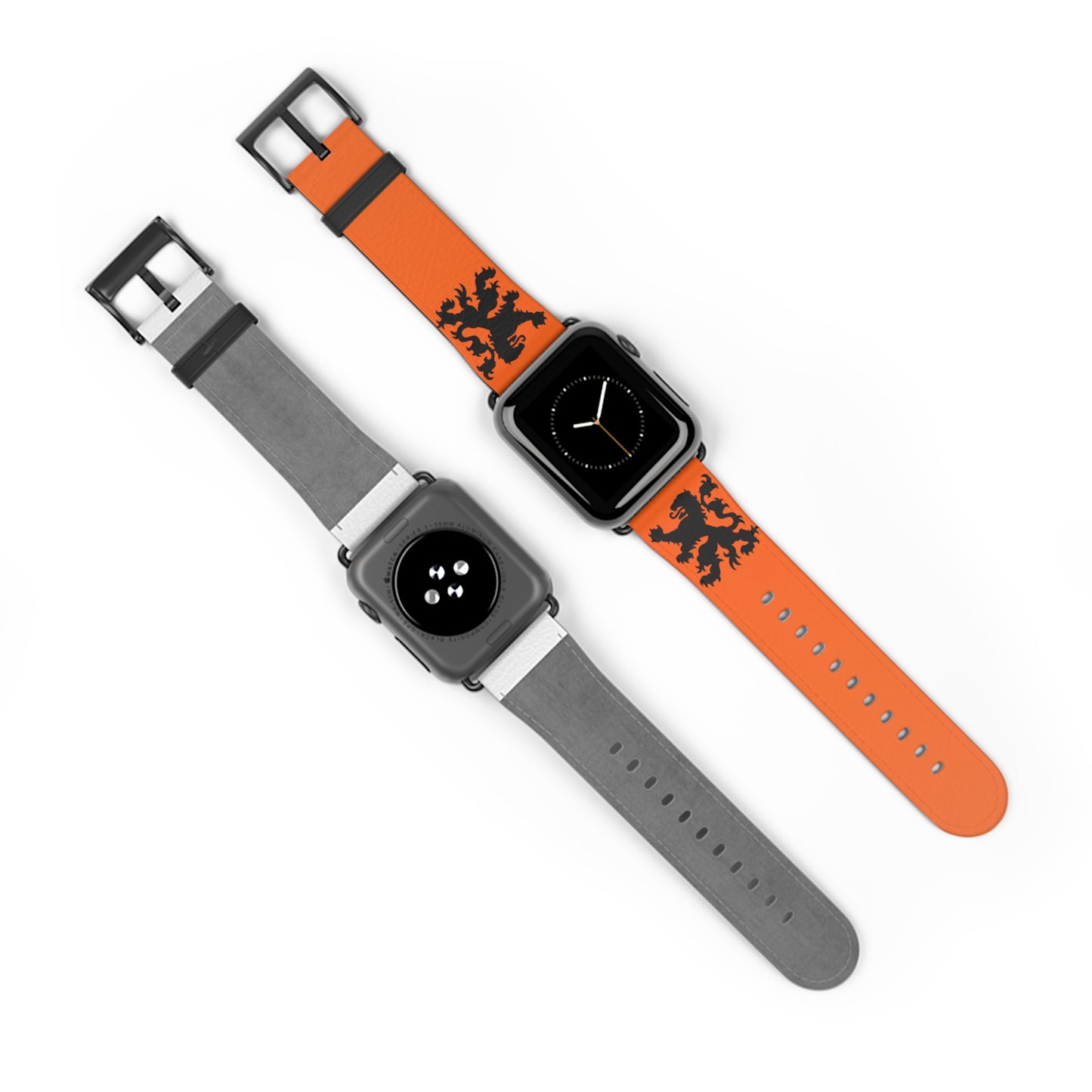 Dutch - Orange Watch Band, Vibrant Sports Strap, Gift for Fitness Enthusiasts, Casual Wear Accessory, Adjustable Silicone Band