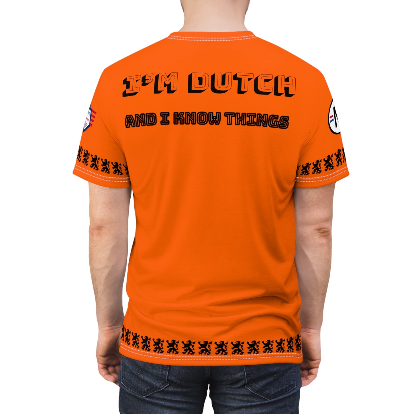 I'm Dutch and I know things - Voetbal of Koningsdag t-shirt, Casual Streetwear, Vibrant Graphic Tee, Summer Fashion, Statement Tee, Gift for Him/Her