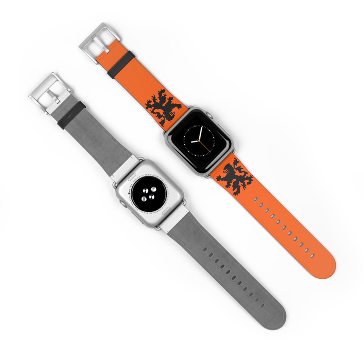Dutch - Orange Watch Band, Vibrant Sports Strap, Gift for Fitness Enthusiasts, Casual Wear Accessory, Adjustable Silicone Band