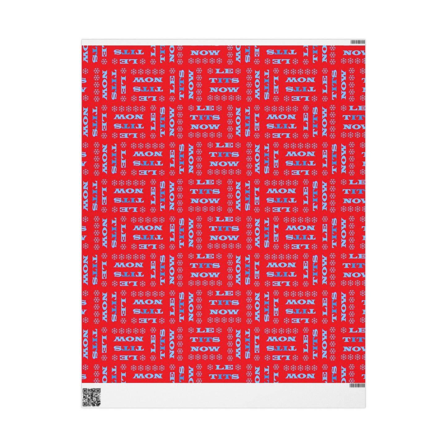 LETitSNOW - Festive Wrapping Paper for Holidays, Gift Wrap for Christmas, Birthday Party Decor, Floral Design for Celebrations