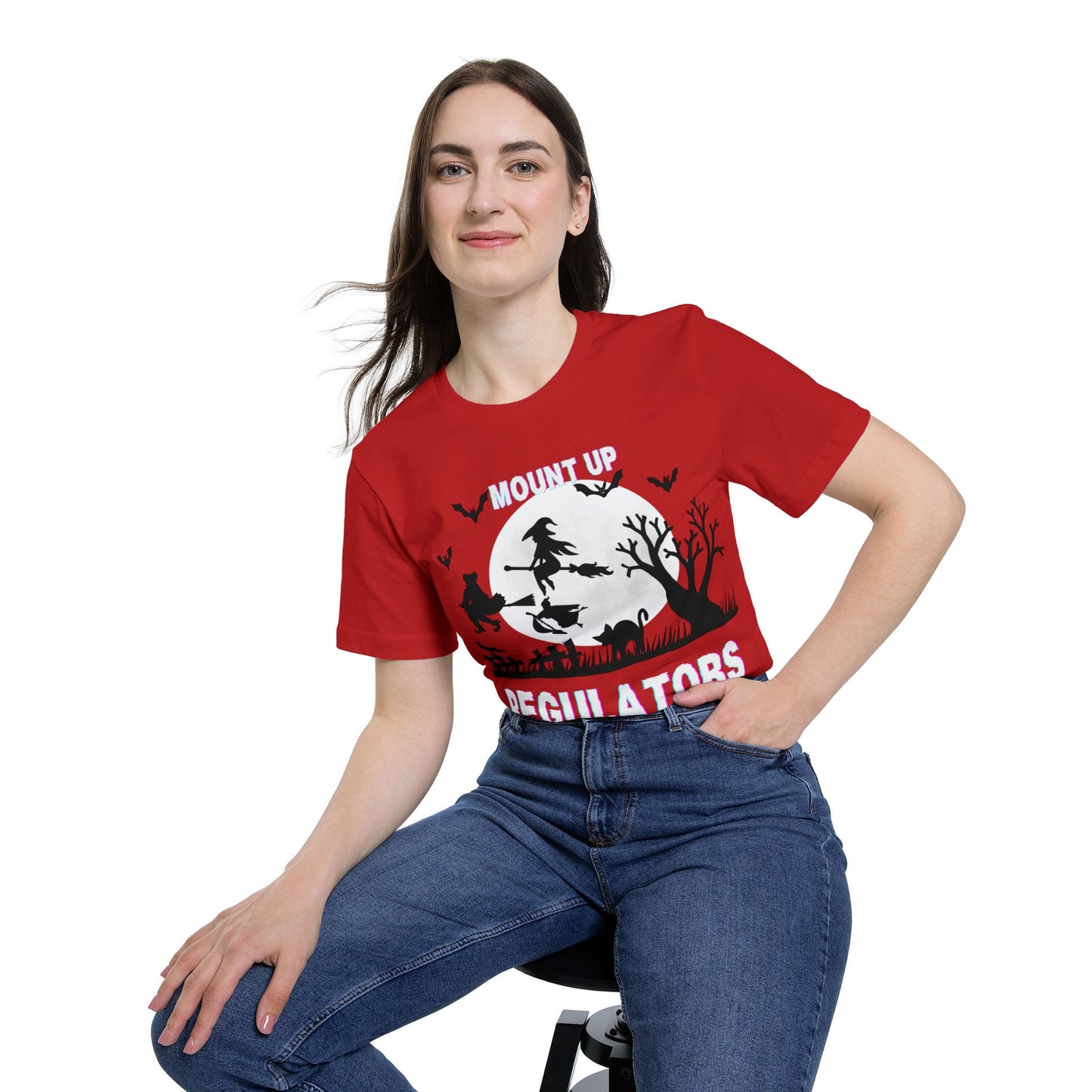 Mount Up Regulators T-Shirt, Unisex Halloween Top, Gift for Witch Lovers