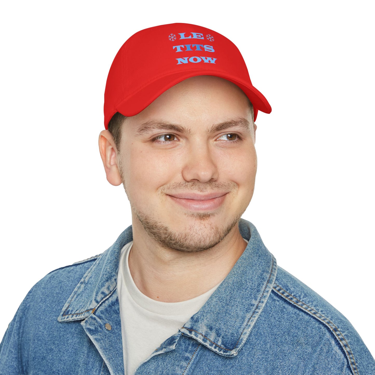 LETitSNOW - Fun Holiday Low Profile Baseball Cap, Casual Cap, Festive Headwear, Unique Gift for Friends, Summer Accessory, Party Hat