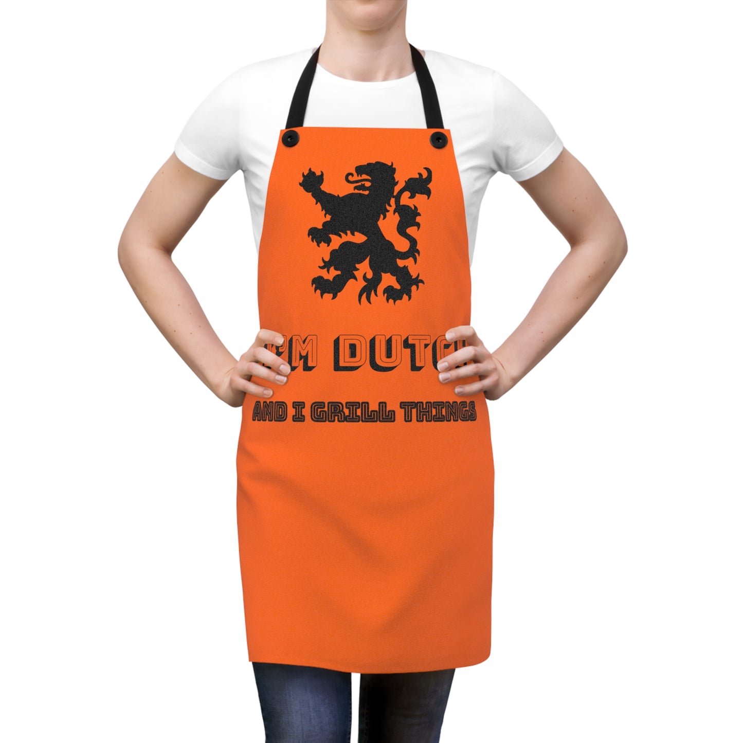 I'm Dutch and I Grill Things Apron - Celebrate Heritage with Flair, Gift for Cooks and Food Lovers, Perfect for Parties, BBQs, Birthdays, Holidays