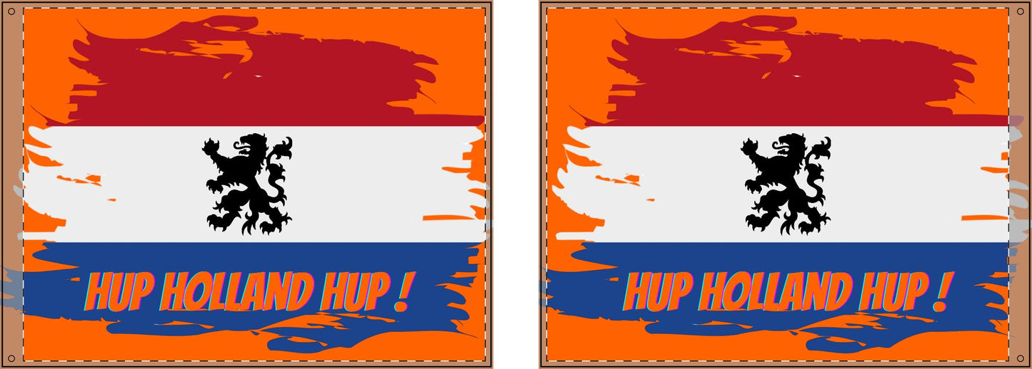 Hup Holland Hup ! Dutch Flag - Double Sided Flag for voetbal, Decorative Garden Flag, Holiday Décor, Home or Office Flag, Party Decoration