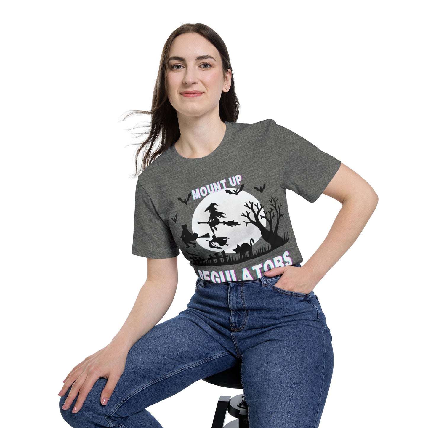 Mount Up Regulators T-Shirt, Unisex Halloween Top, Gift for Witch Lovers