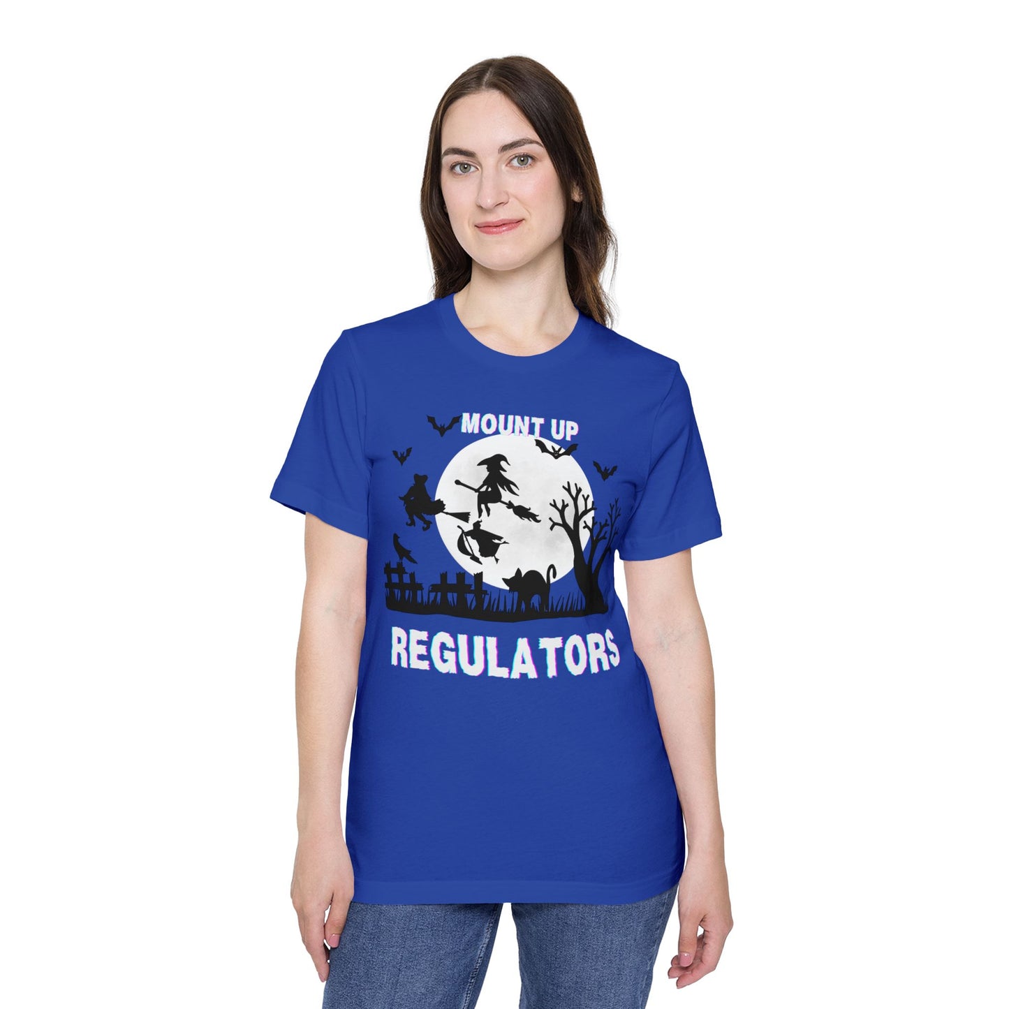 Mount Up Regulators T-Shirt, Unisex Halloween Top, Gift for Witch Lovers