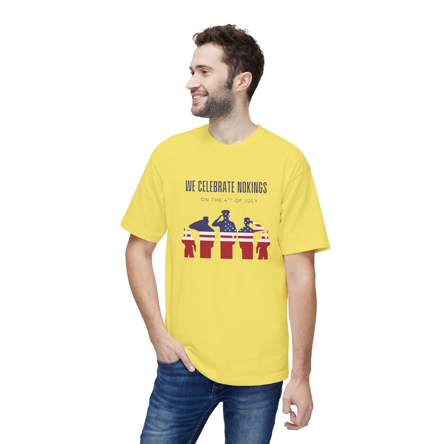 We Celebrate Nokings, on the 4th of July - Perfect for Political Events, Celebrations, Casual Wear, Gift for Activists