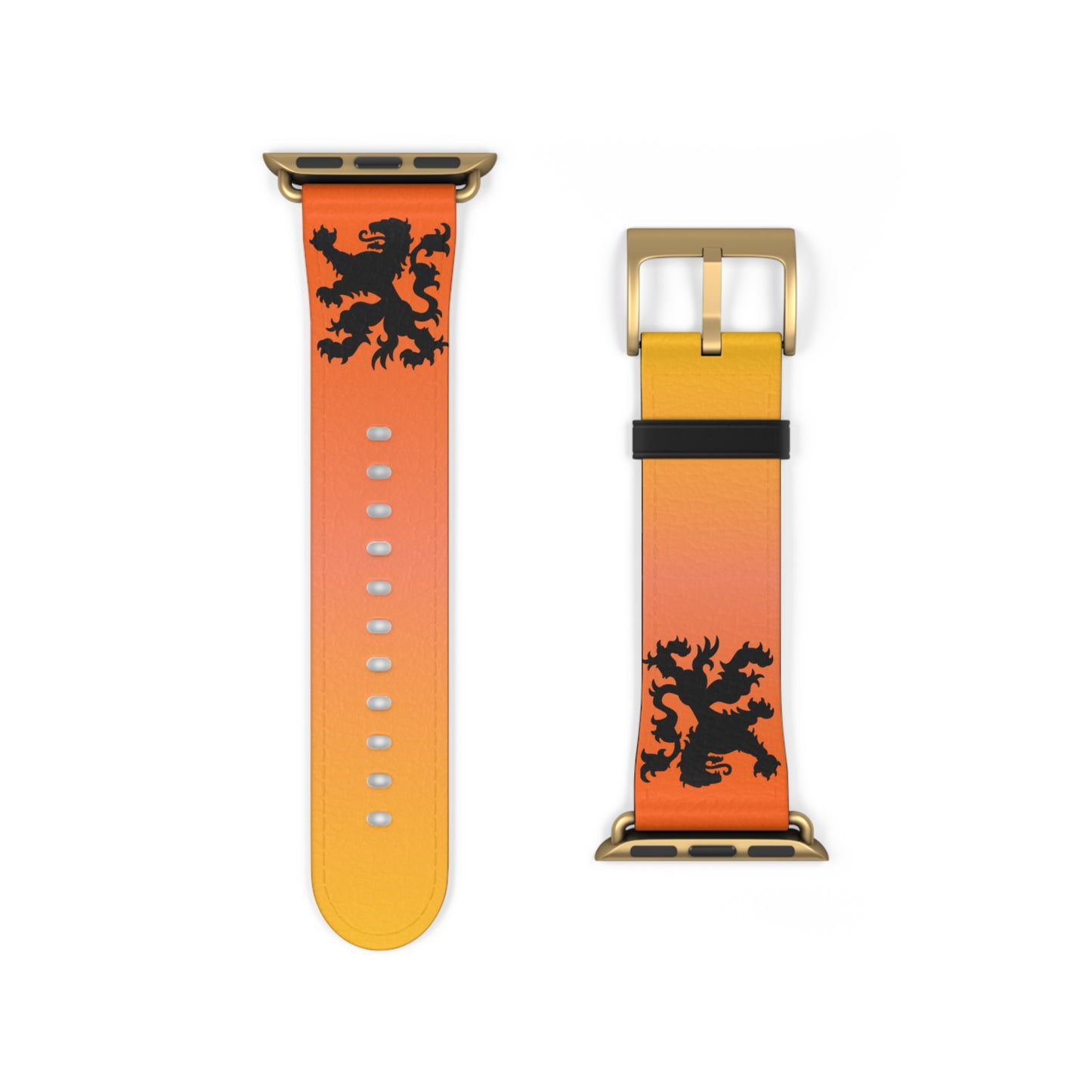 Dutch - Gradient Watch Band, Vibrant Sports Strap, Gift for Fitness Enthusiasts, Casual Wear Accessory, Adjustable Silicone Band