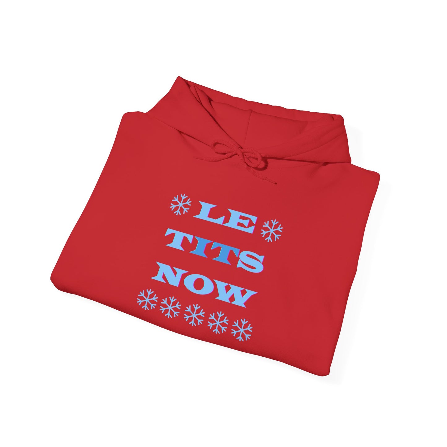 “LETitSNOW” - Funny Holiday Hoodie, Unisex Sweatshirt, Christmas Gift, Winter Apparel, Casual Wear, Birthday Present, Cozy Layer
