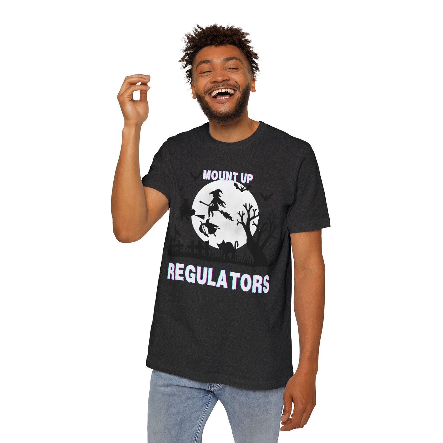 Mount Up Regulators T-Shirt, Unisex Halloween Top, Gift for Witch Lovers