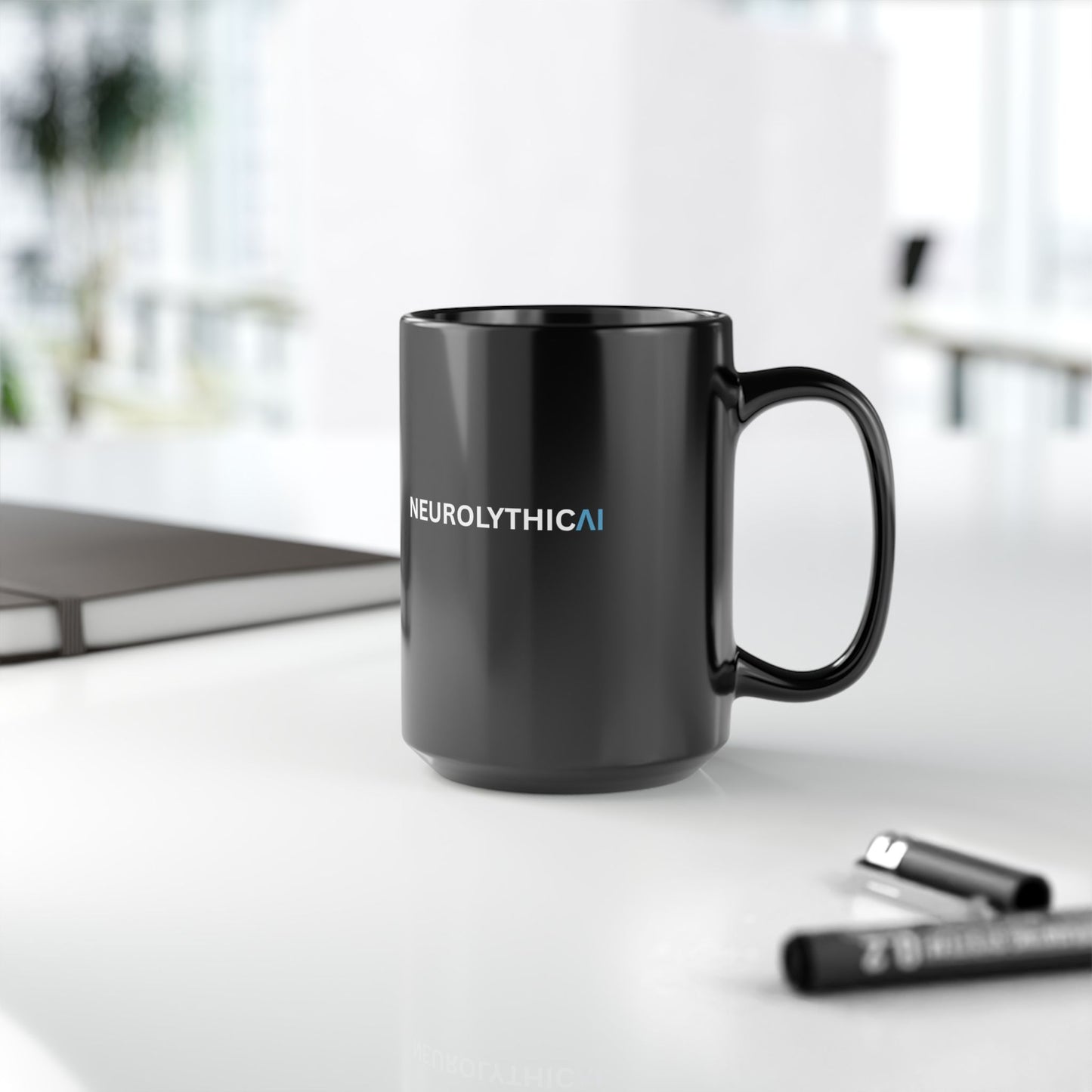 NeurolythicAI Black Coffee Mug – Branded Ceramic