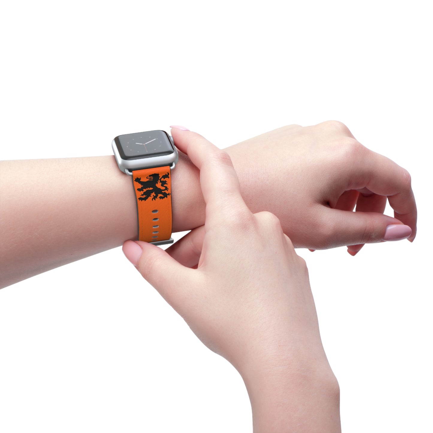 Dutch - Orange Watch Band, Vibrant Sports Strap, Gift for Fitness Enthusiasts, Casual Wear Accessory, Adjustable Silicone Band