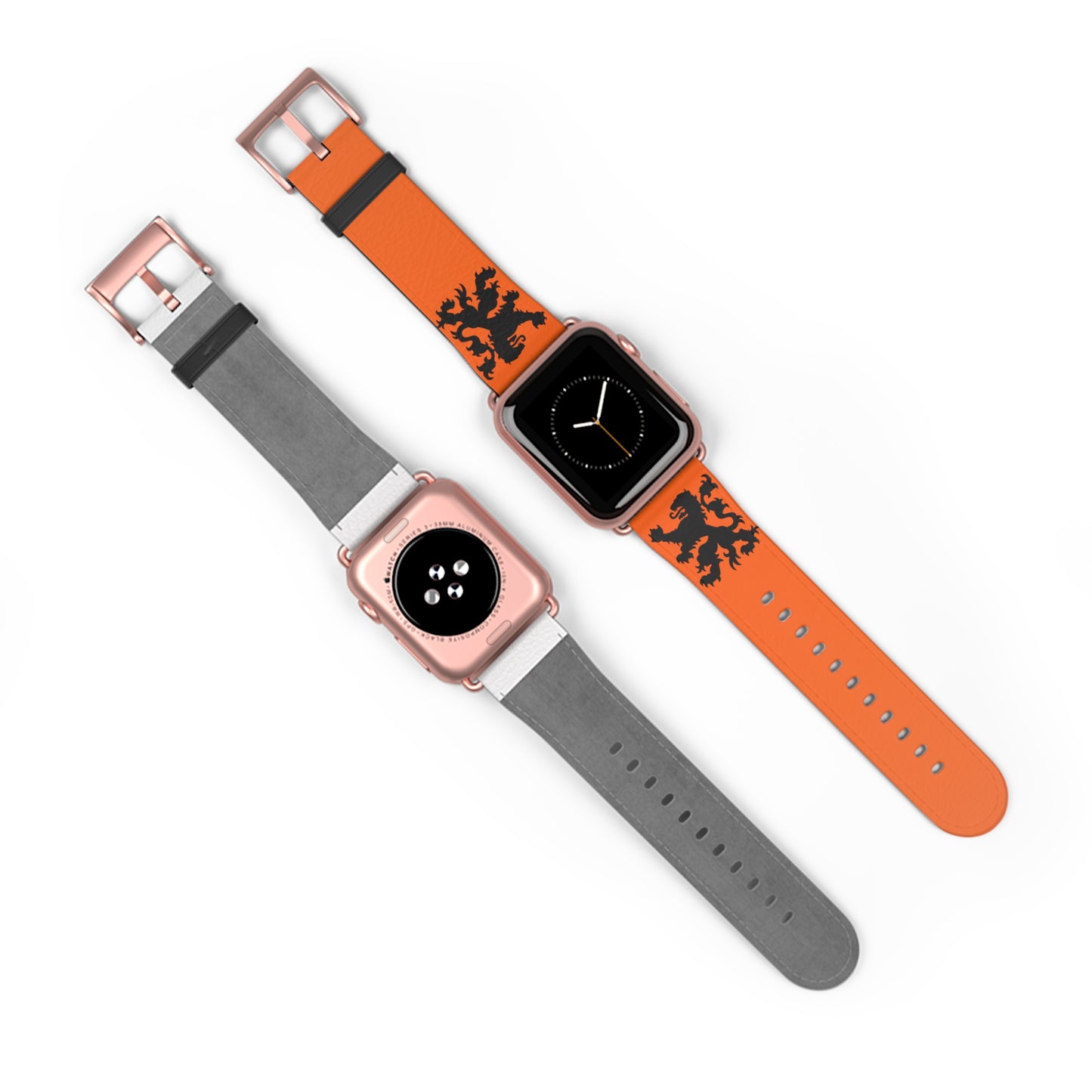 Dutch - Orange Watch Band, Vibrant Sports Strap, Gift for Fitness Enthusiasts, Casual Wear Accessory, Adjustable Silicone Band