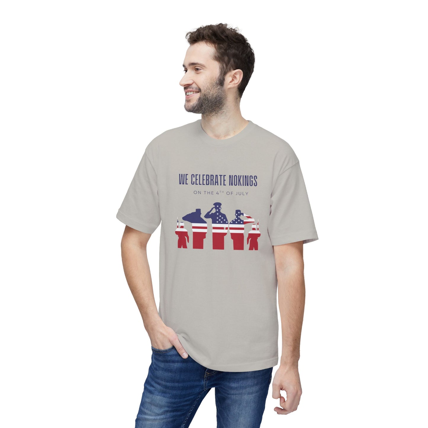 We Celebrate Nokings, on the 4th of July - Perfect for Political Events, Celebrations, Casual Wear, Gift for Activists